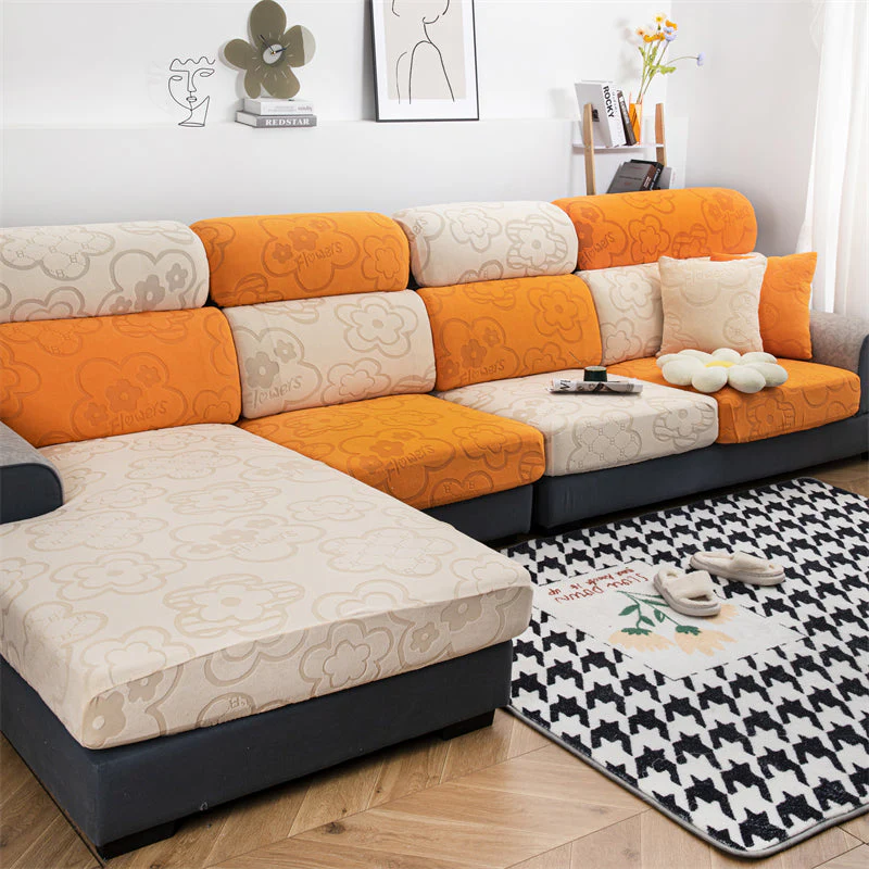 Slipcover KAS Sofa Cover Sunflower Seat Covers Elastic Dustproof Couch Cushion Cover - Image 6