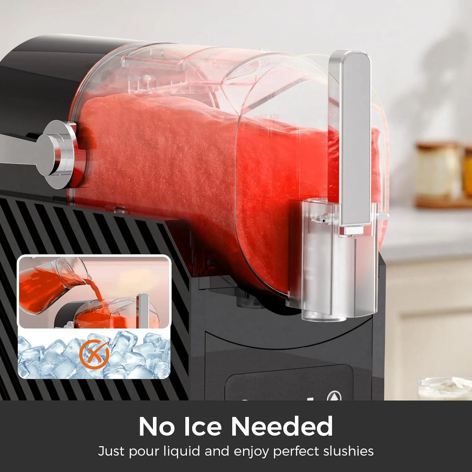 Slushie Machine for Home, Frozen Drink Maker with 3 Preset Modes Frozen Juice Slush Milkshake 58018RBM0 - Image 2