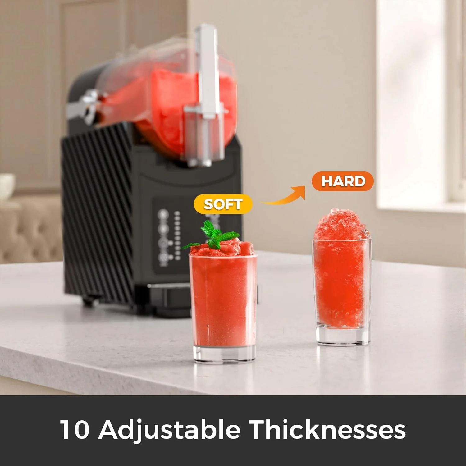 Slushie Machine for Home, Frozen Drink Maker with 3 Preset Modes Frozen Juice Slush Milkshake 58018RBM0 - Image 3
