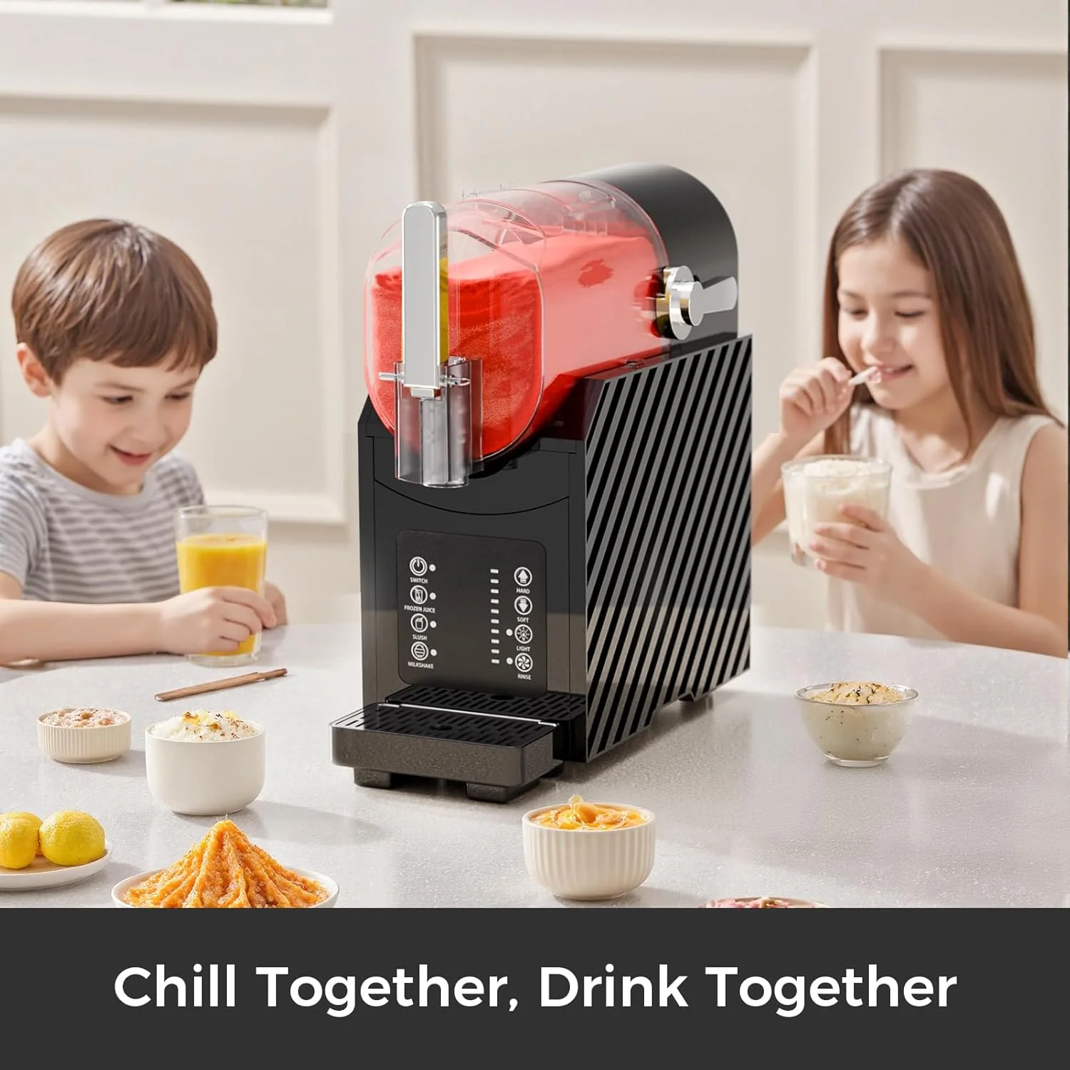 Slushie Machine for Home, Frozen Drink Maker with 3 Preset Modes Frozen Juice Slush Milkshake 58018RBM0 - Image 8