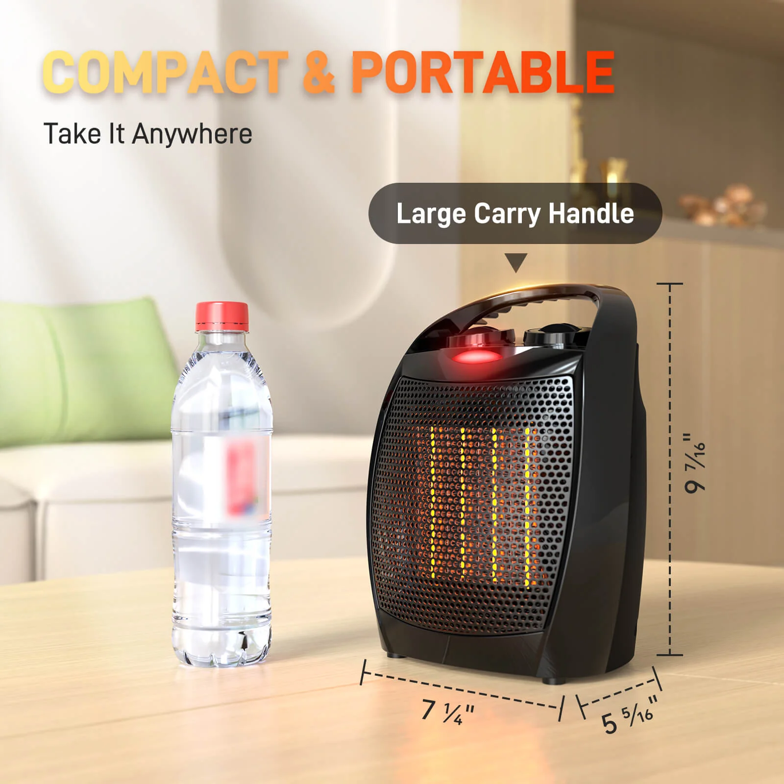 Small Electric Space Heater H56902X - Image 7
