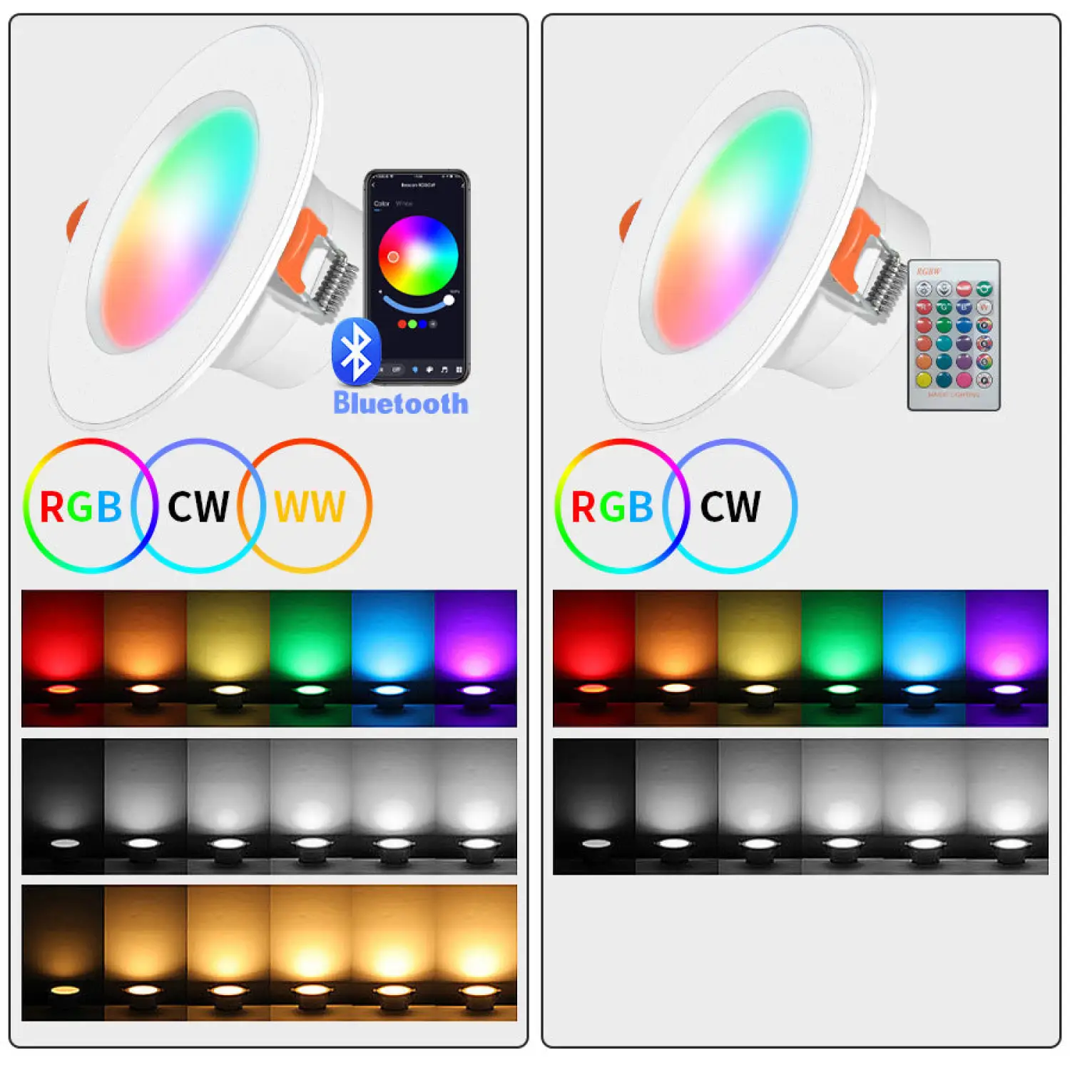 Smart RGB Bluetooth Ceiling Light 10W/15W with Tuya App Control - Image 3