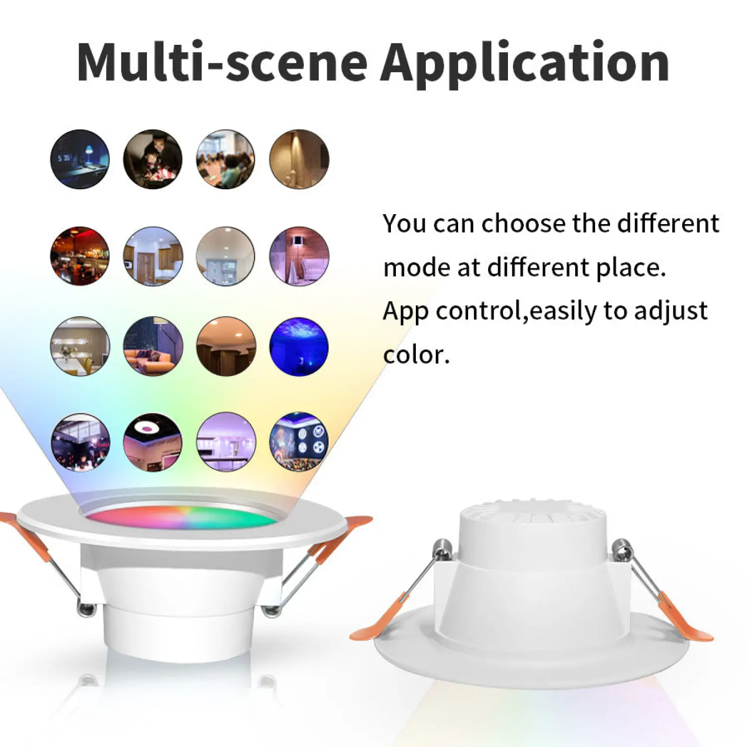 Smart RGB Bluetooth Ceiling Light 10W/15W with Tuya App Control - Image 4