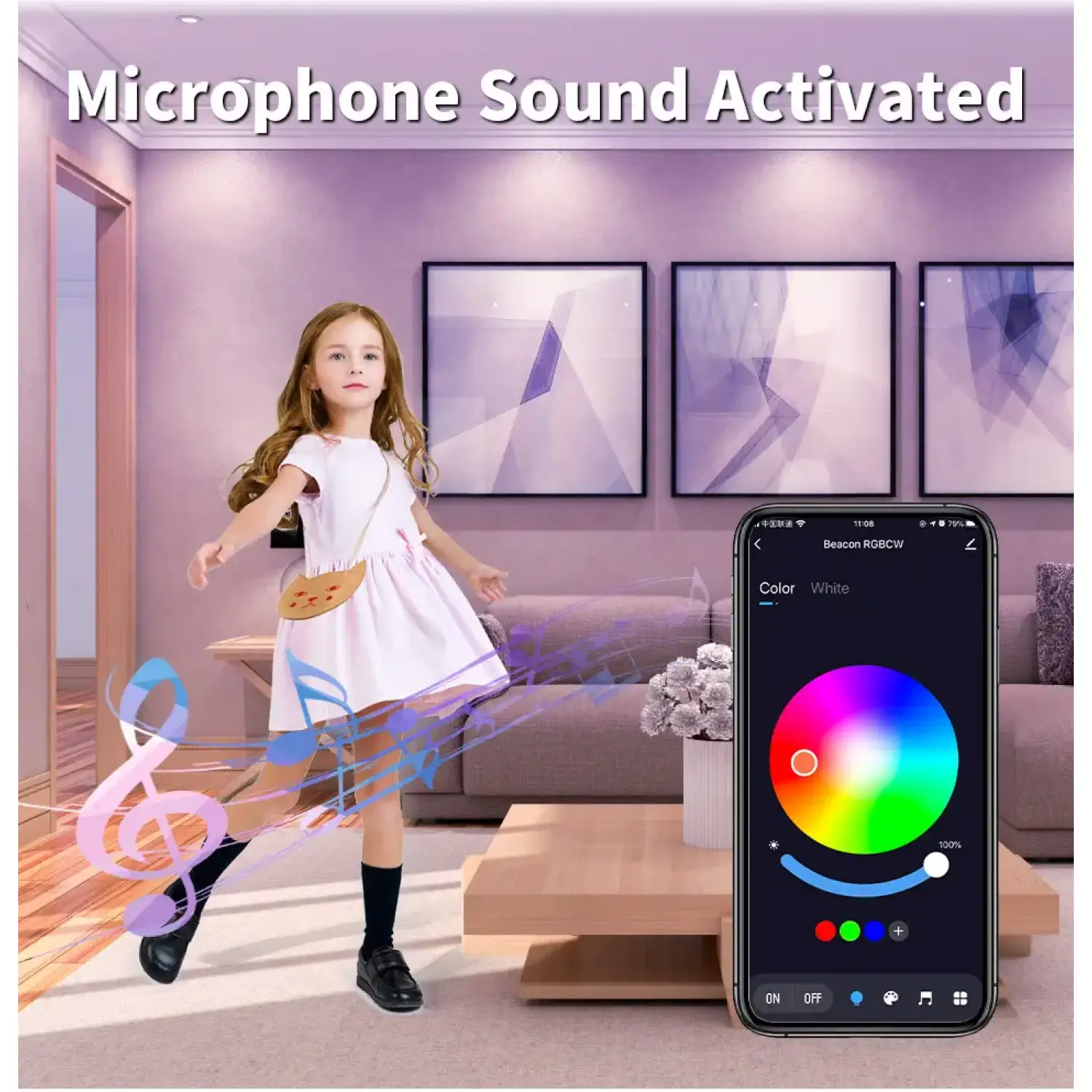 Smart RGB Bluetooth Ceiling Light 10W/15W with Tuya App Control - Image 9