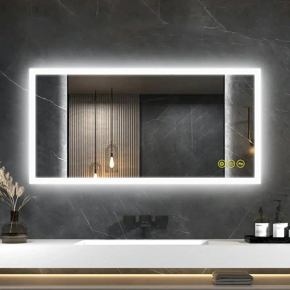 SmartGlow Dimmable LED Frameless Anti-Fog Bathroom Vanity Mirror - Image 15