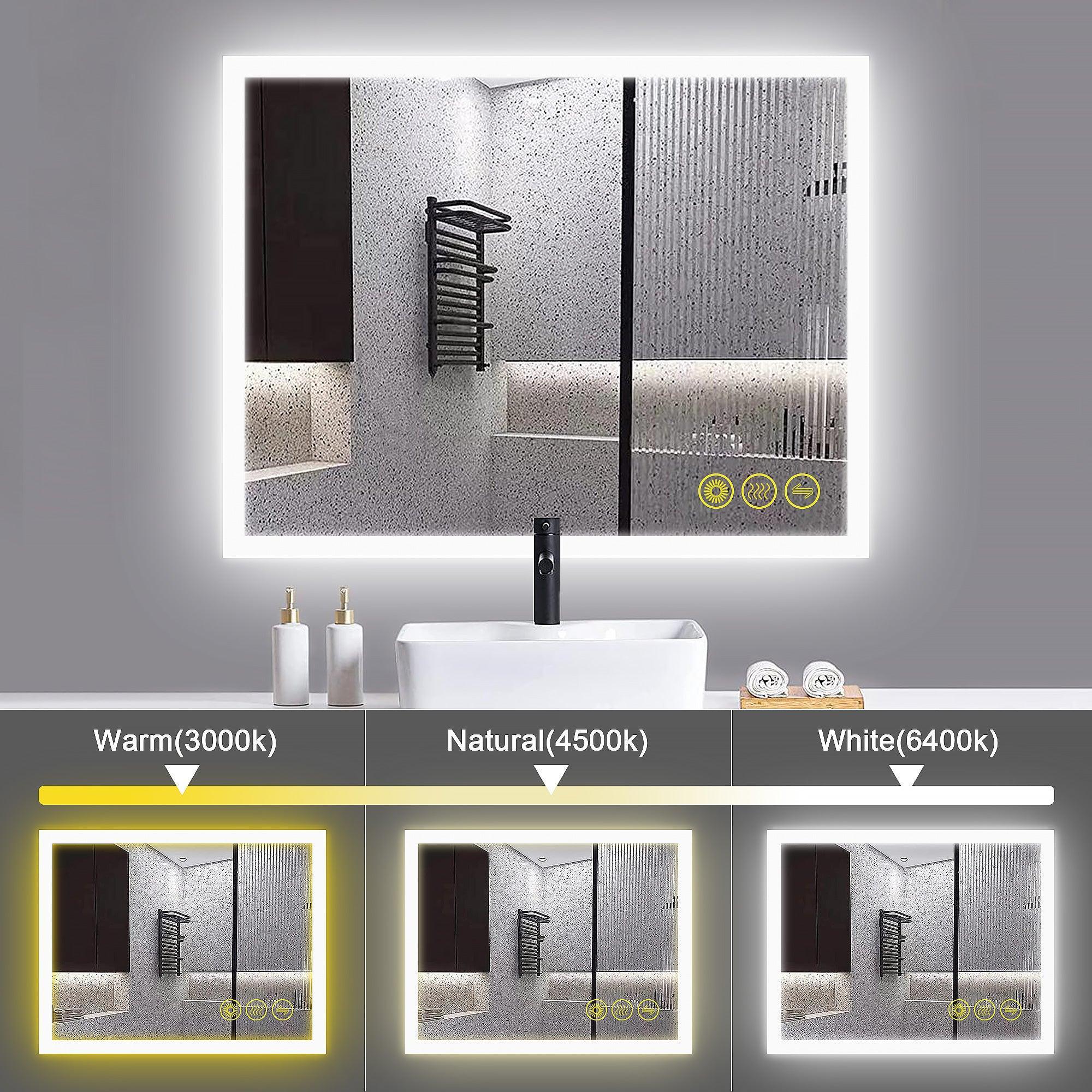 SmartGlow Dimmable LED Frameless Anti-Fog Bathroom Vanity Mirror - Image 21