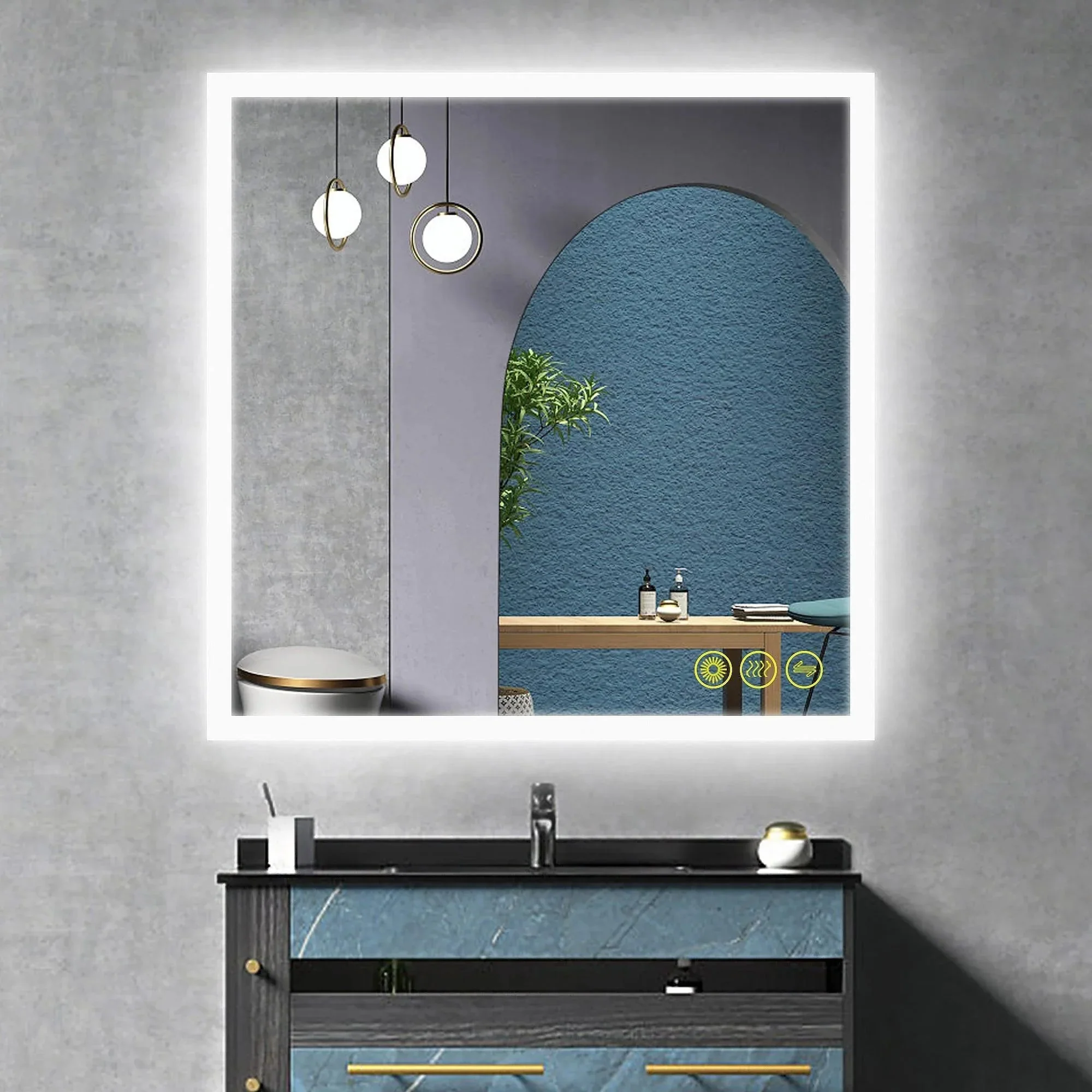 SmartGlow Dimmable LED Frameless Anti-Fog Bathroom Vanity Mirror - Image 22
