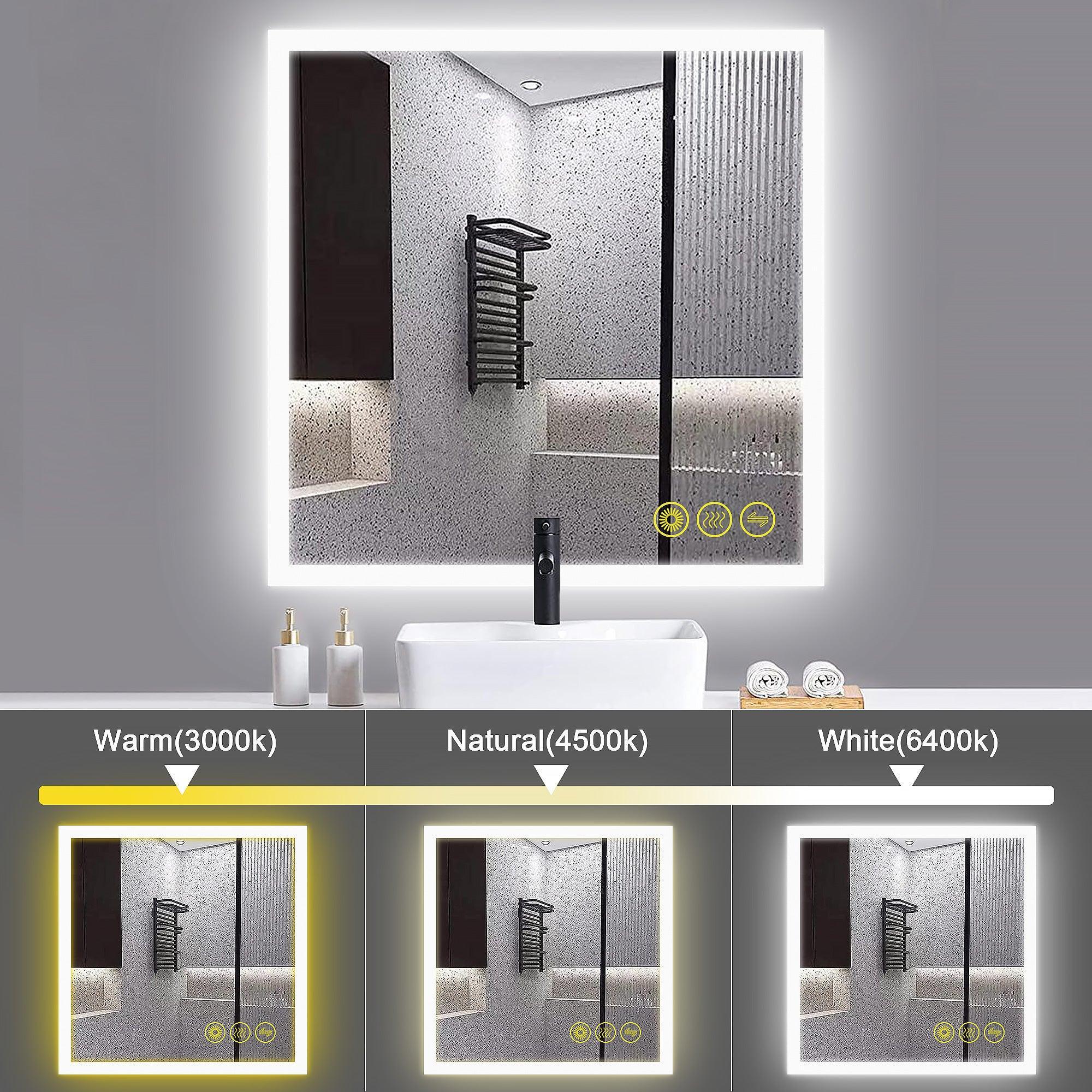 SmartGlow Dimmable LED Frameless Anti-Fog Bathroom Vanity Mirror - Image 25