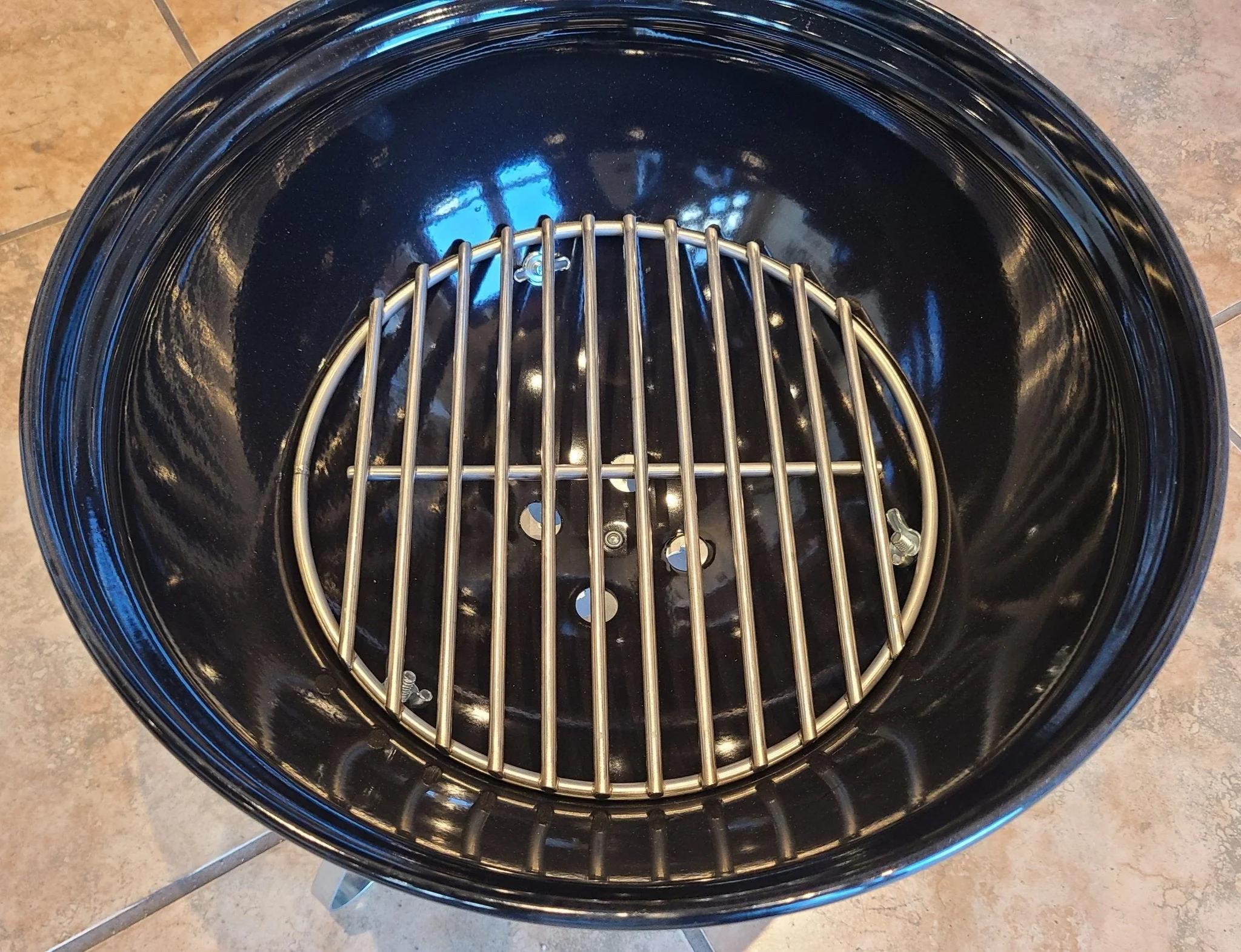 Smokey Joe Stainless Steel Charcoal Grate Heavy Duty - Image 3