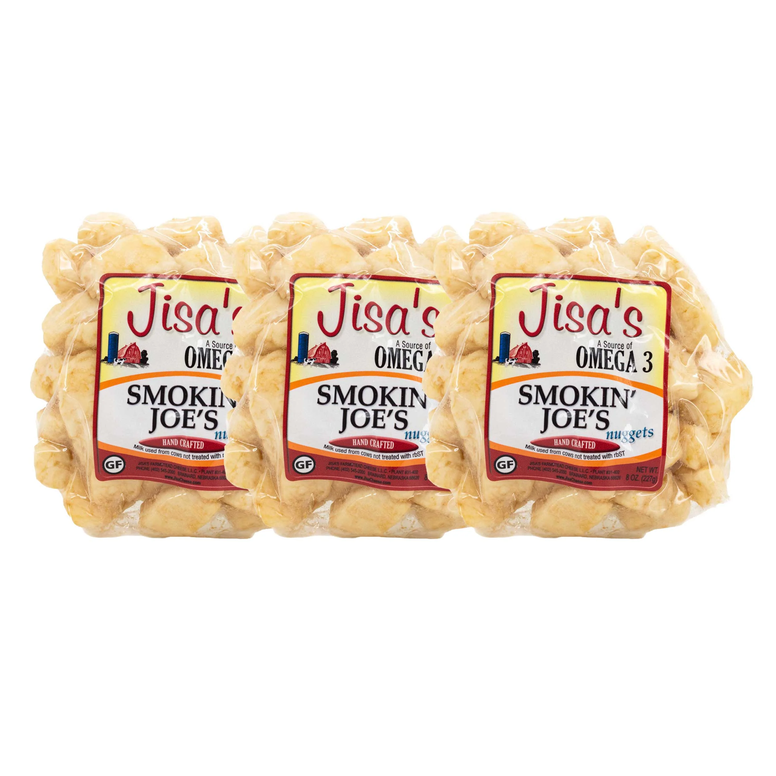 Smokin Joe's Cheese Nuggets | Pack of 3 | 8 oz | Jisa's Farmstead Cheese - Image 2