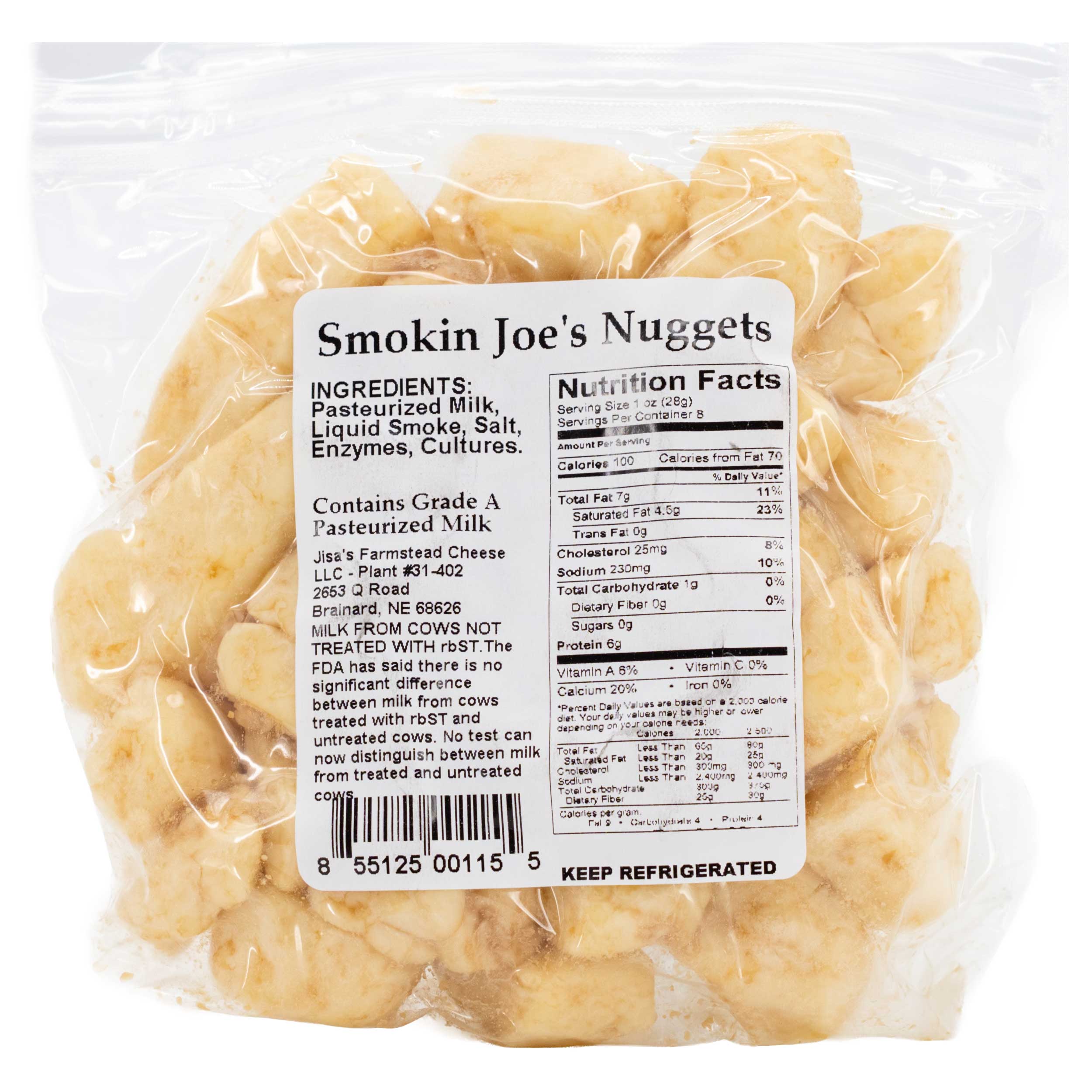 Smokin Joe's Cheese Nuggets | Pack of 6 | 8 oz | Jisa's Farmstead Cheese - Image 3