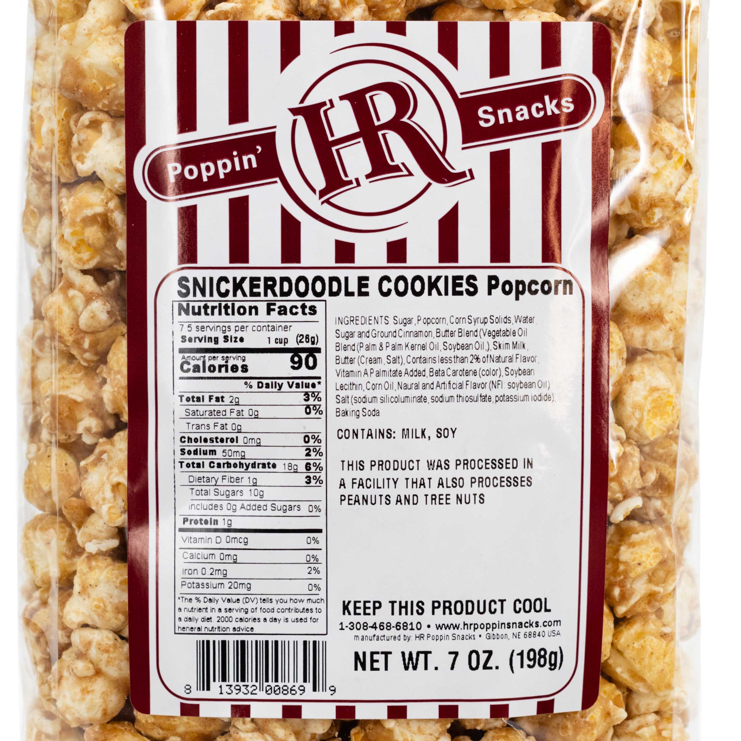 Snickerdoodle Cookies Popcorn | 7 oz | Pack of 2 | HR Poppin' Snacks - Image 6