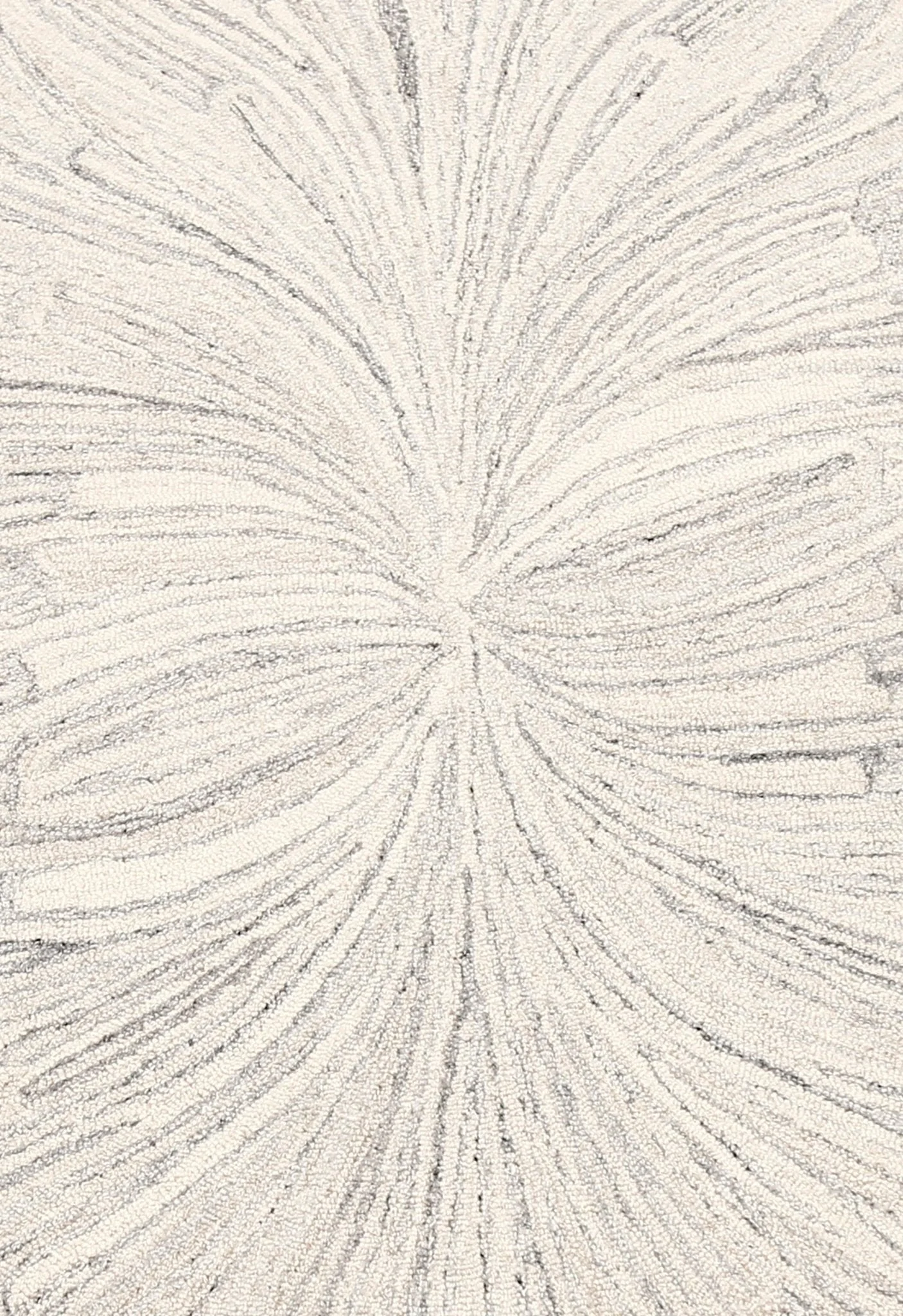 Snow Bloom Beige Hand Tufted 5x7 Wool Area Rug - Image 5
