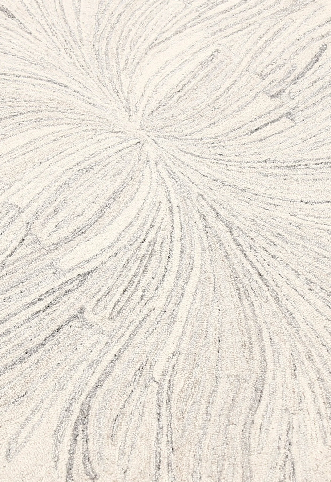 Snow Bloom Beige Hand Tufted 5x7 Wool Area Rug - Image 6