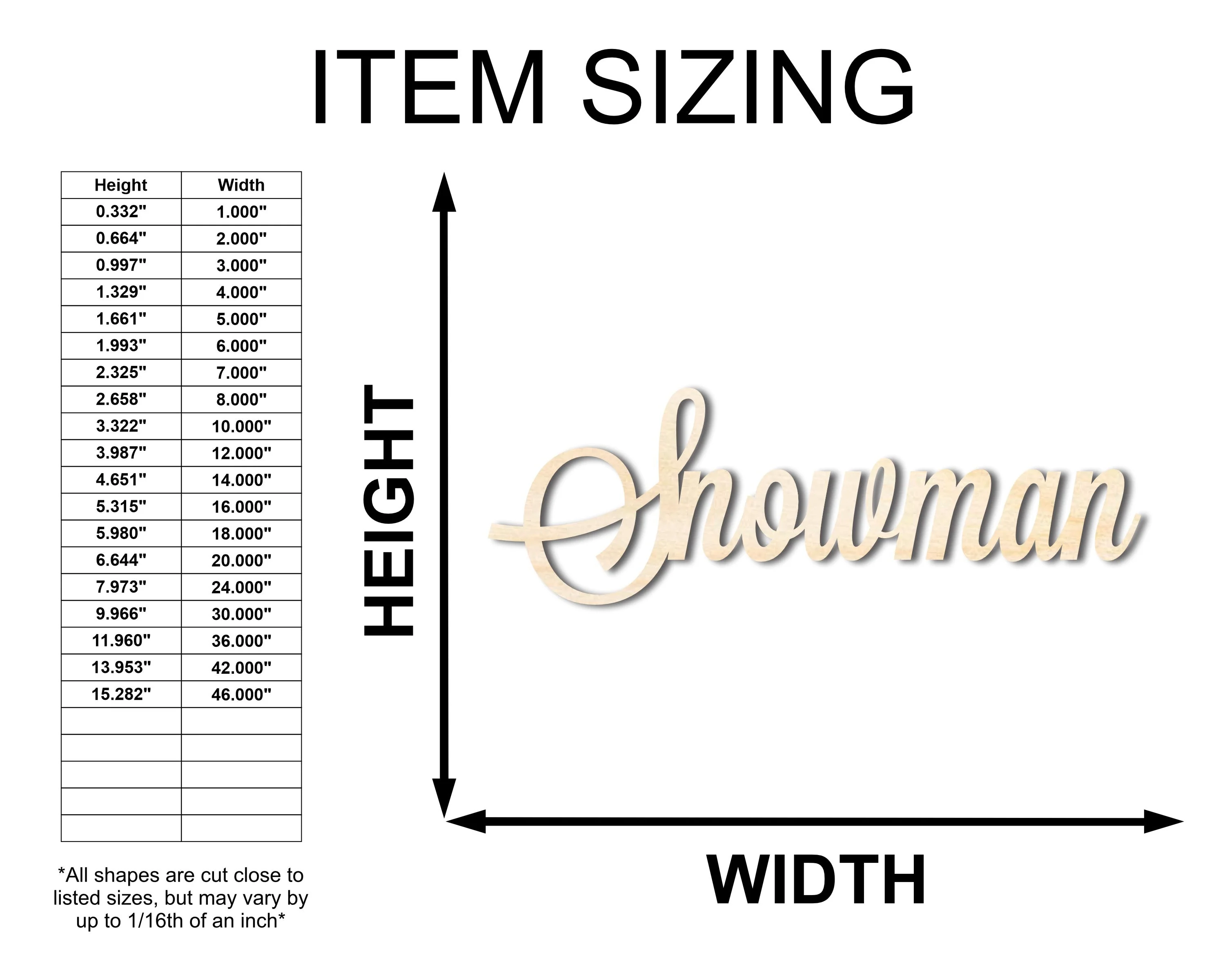 Snowman Sign Unfinished Wood Cutout Home Decor DIY - Image 2