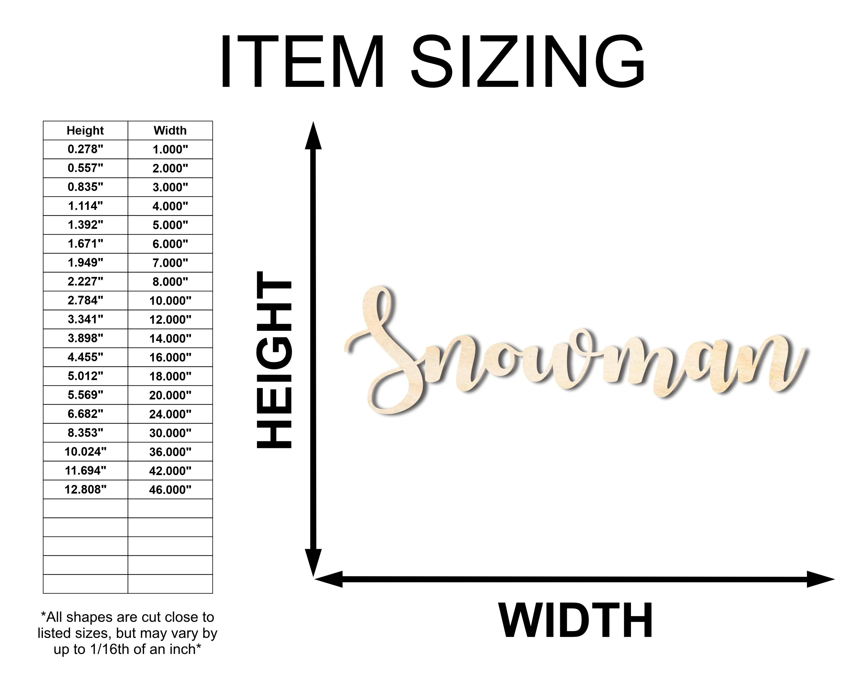 Snowman Sign Unfinished Wood Cutout Home Decor DIY - Image 3