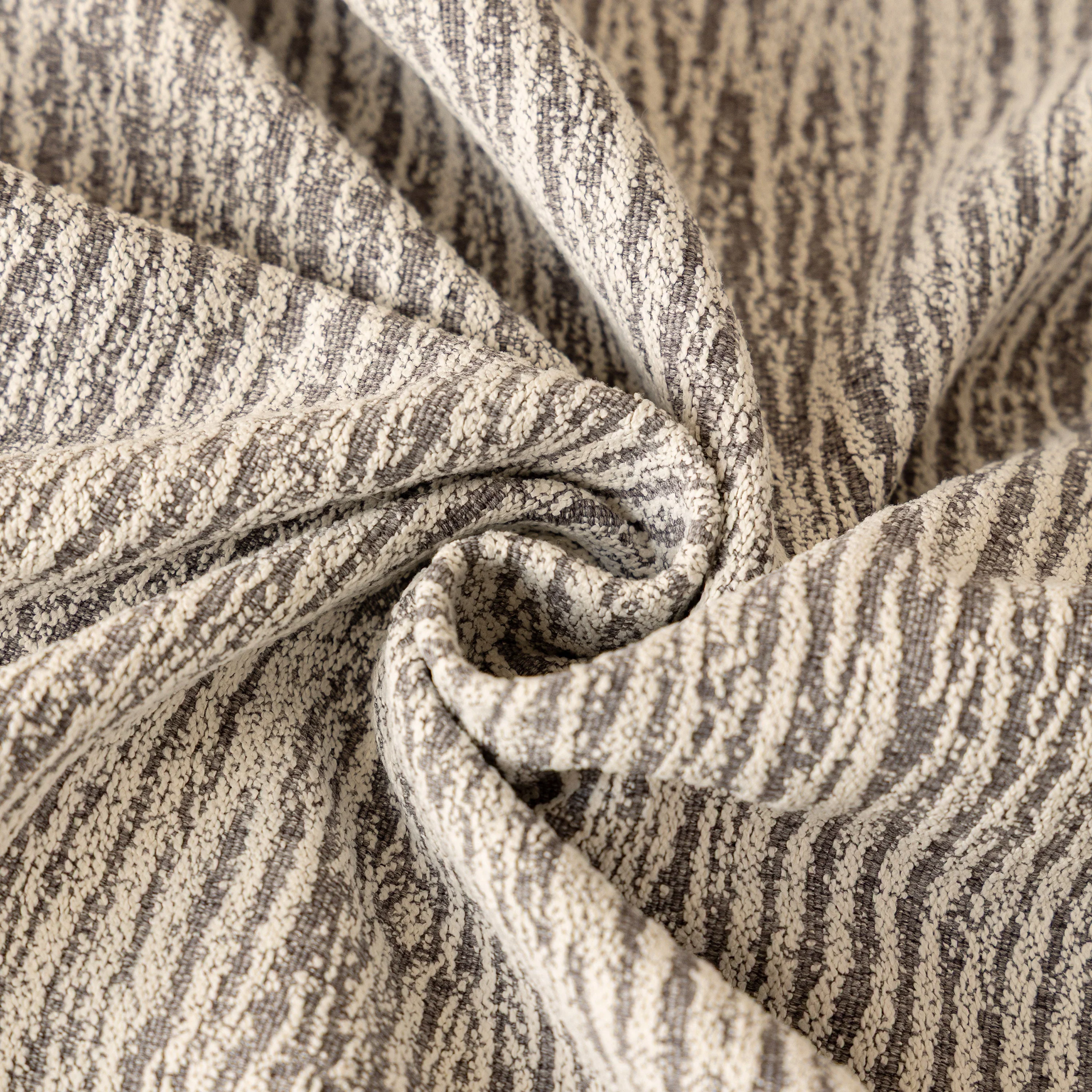 Sofa Cover Throw with Lace Trim & Pom-Pom Fringe, Decorative Couch Cover Blanket - Image 9