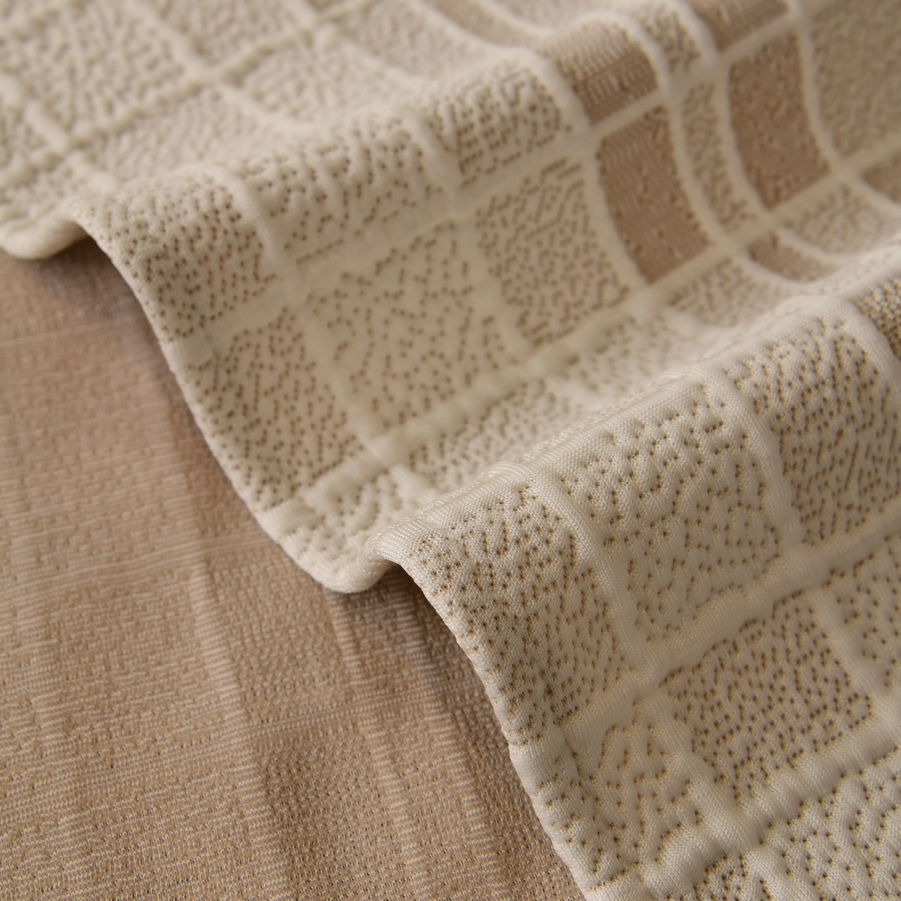 Sofa Cover Throw with Subtle Textured Stripes Lightweight Smooth Couch Slipcover - Image 85