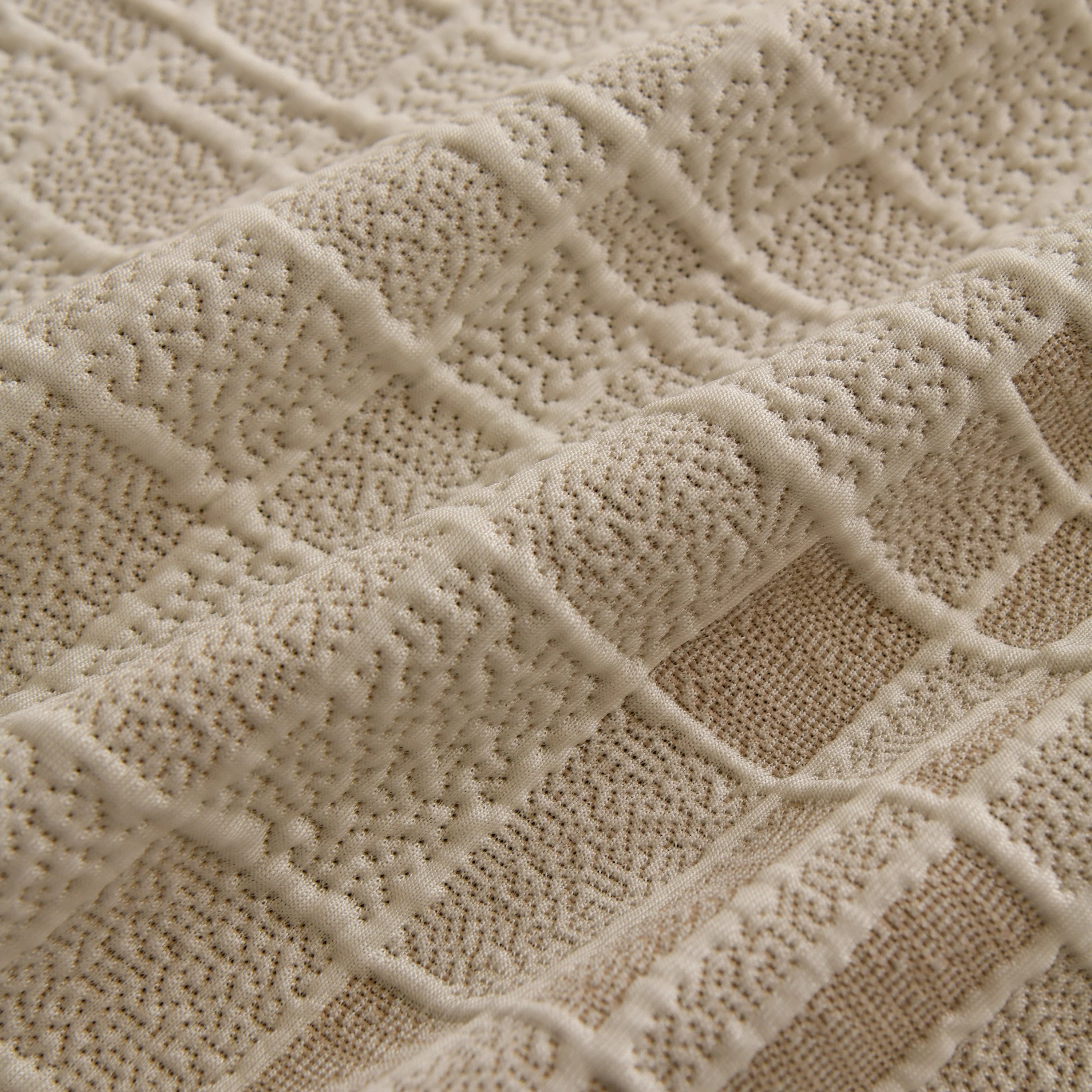 Sofa Cover Throw with Subtle Textured Stripes Lightweight Smooth Couch Slipcover - Image 94