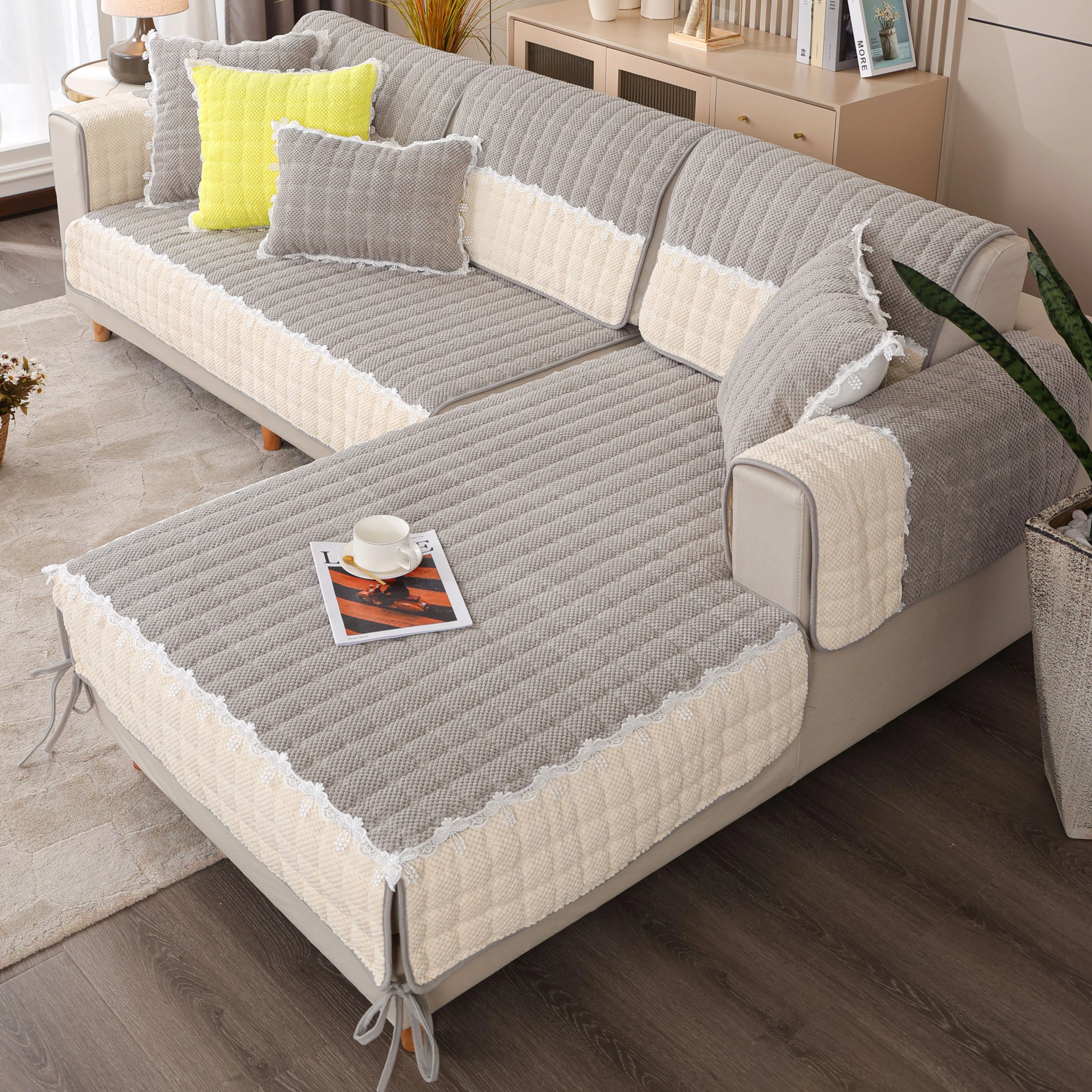 Sofa Cushion Four Seasons Universal Non-slip High-grade Seat Cushions Minimalist Modern Sofa Cover Couch Covers - Image 10