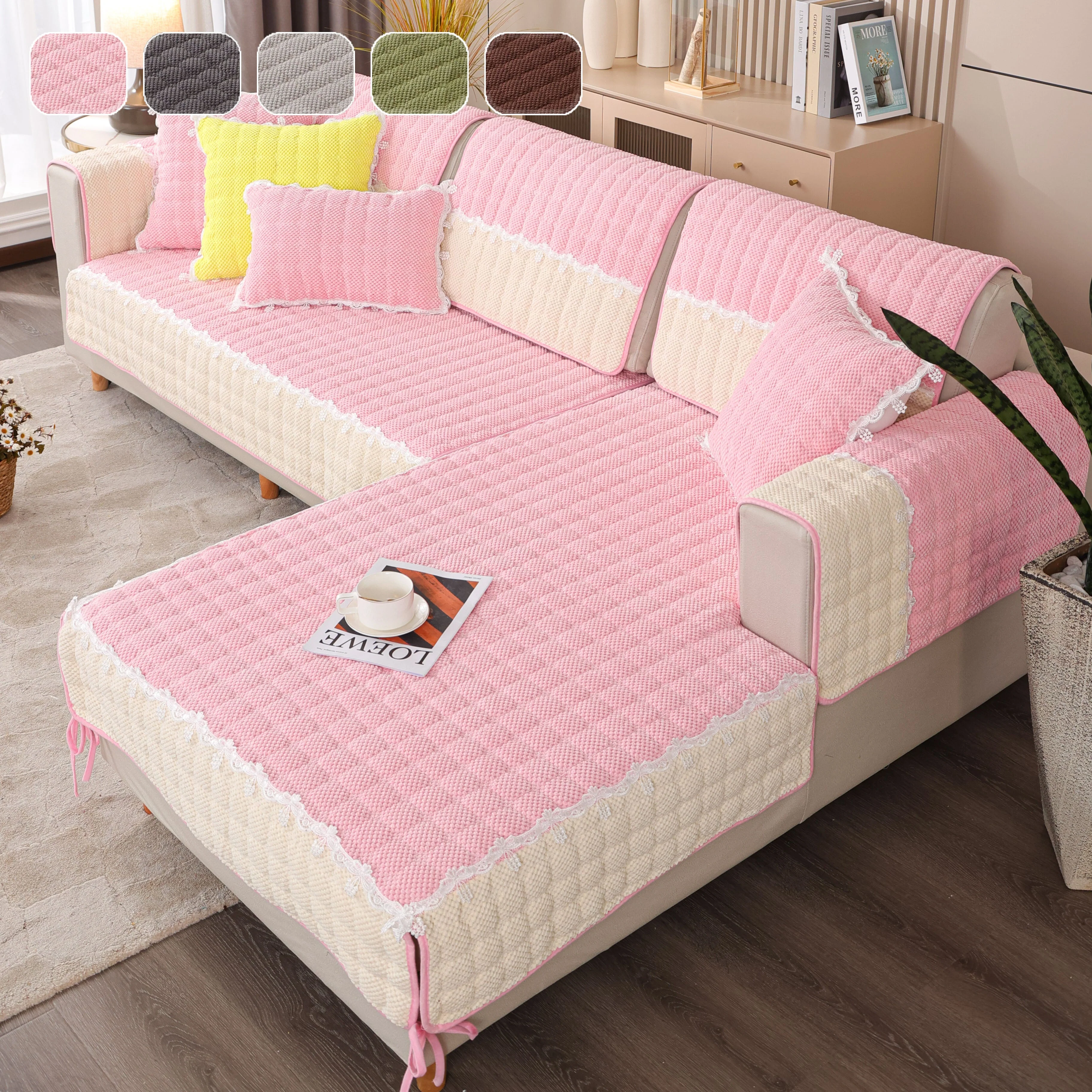 Sofa Cushion Four Seasons Universal Non-slip High-grade Seat Cushions Minimalist Modern Sofa Cover Couch Covers - Image 8