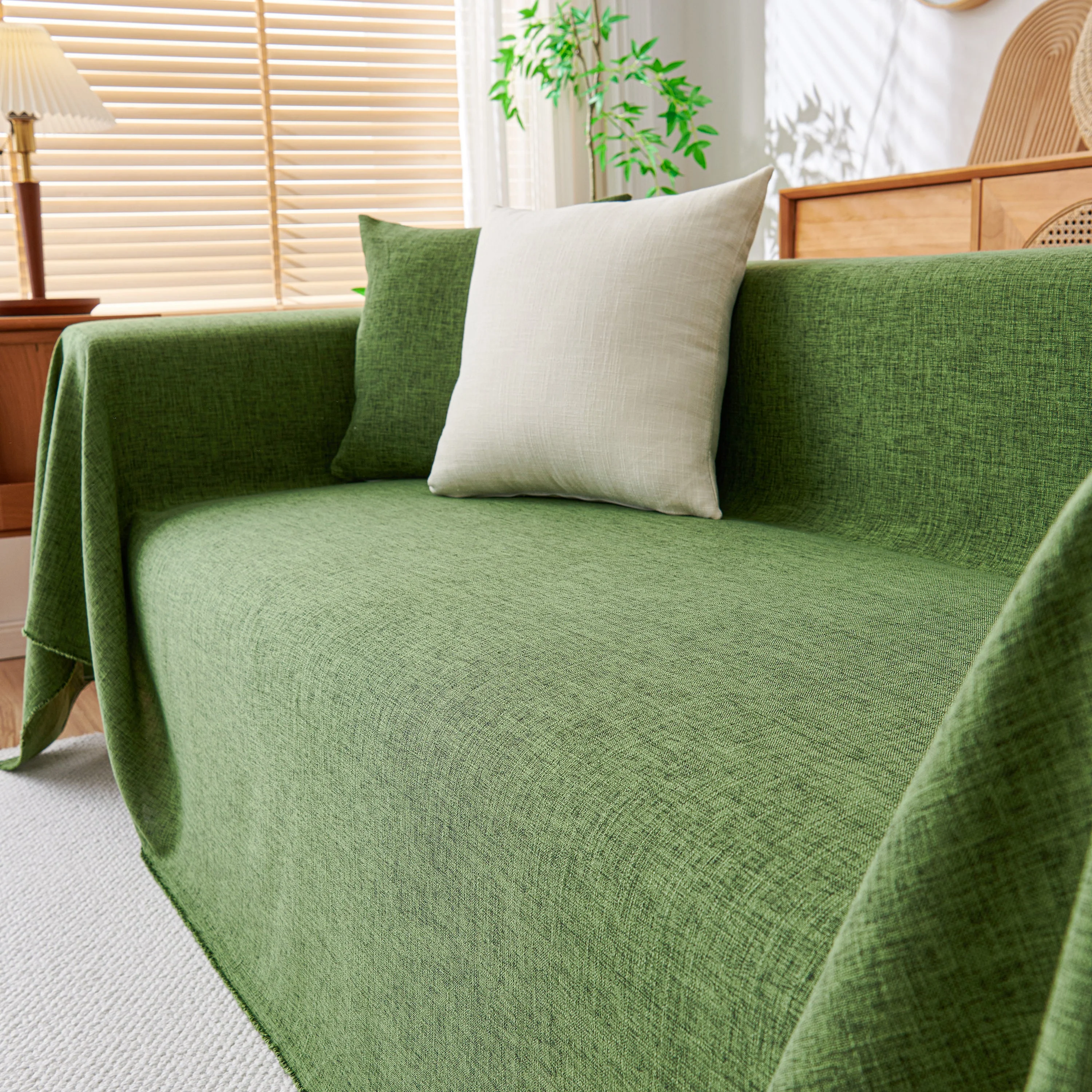 Sofa Slipcovers Cotton Sheet Blanket, Furniture Decor Pet Protector Stylish Throws for Sectional Couch - Image 13