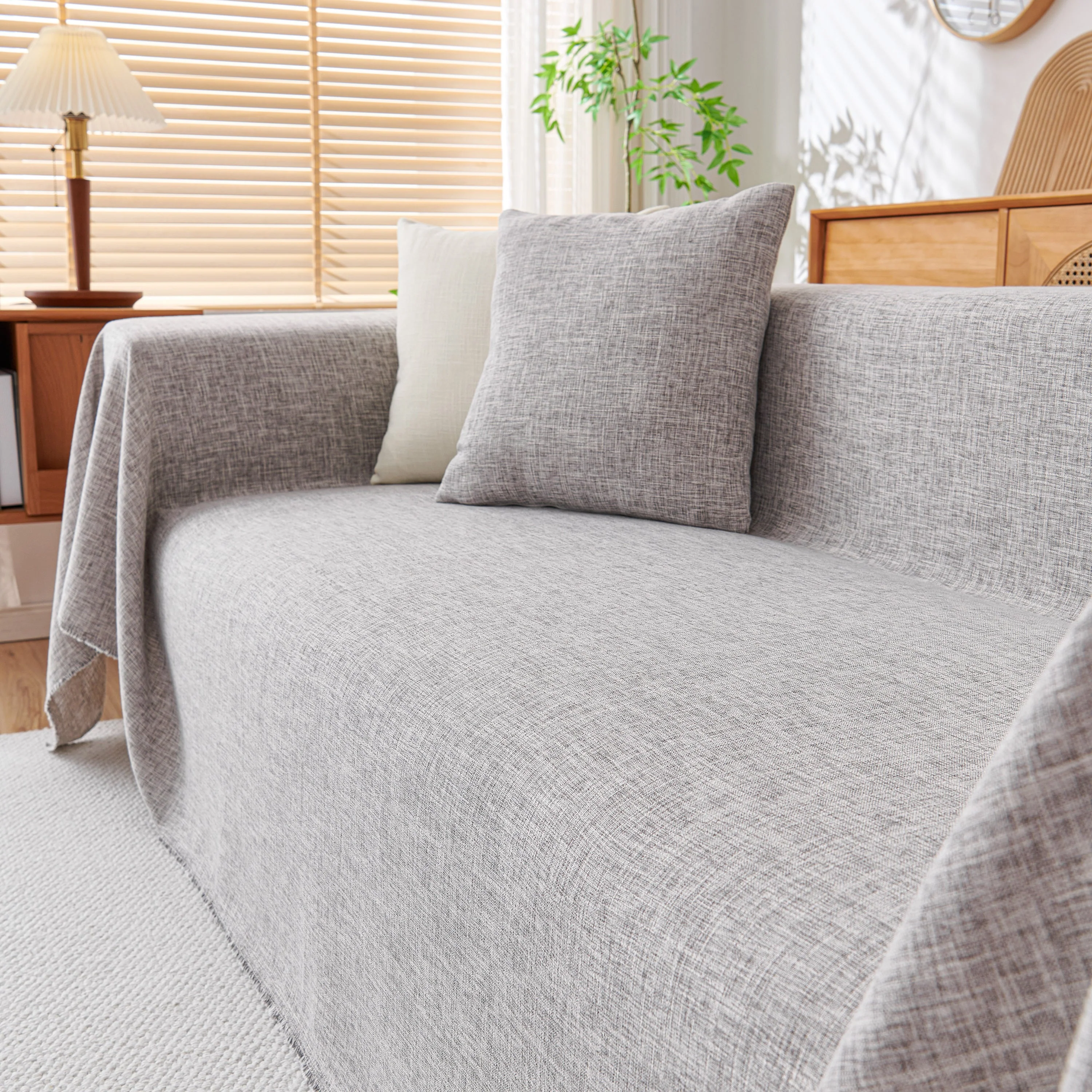 Sofa Slipcovers Cotton Sheet Blanket, Furniture Decor Pet Protector Stylish Throws for Sectional Couch - Image 15