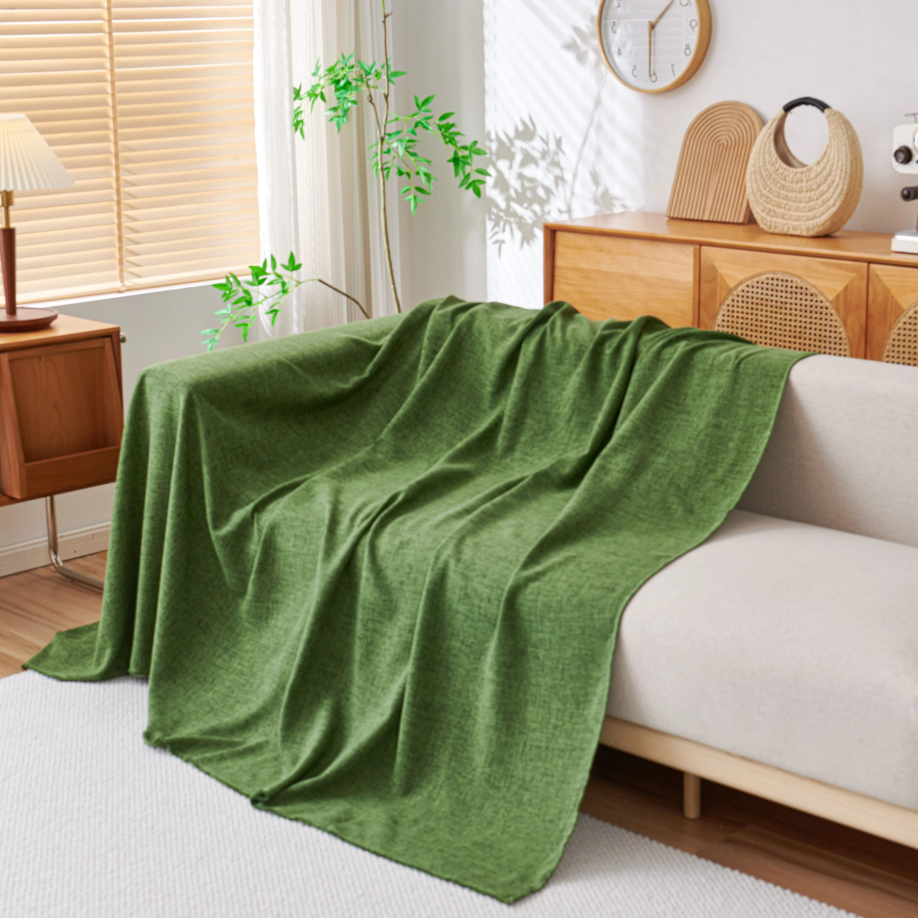 Sofa Slipcovers Cotton Sheet Blanket, Furniture Decor Pet Protector Stylish Throws for Sectional Couch - Image 21