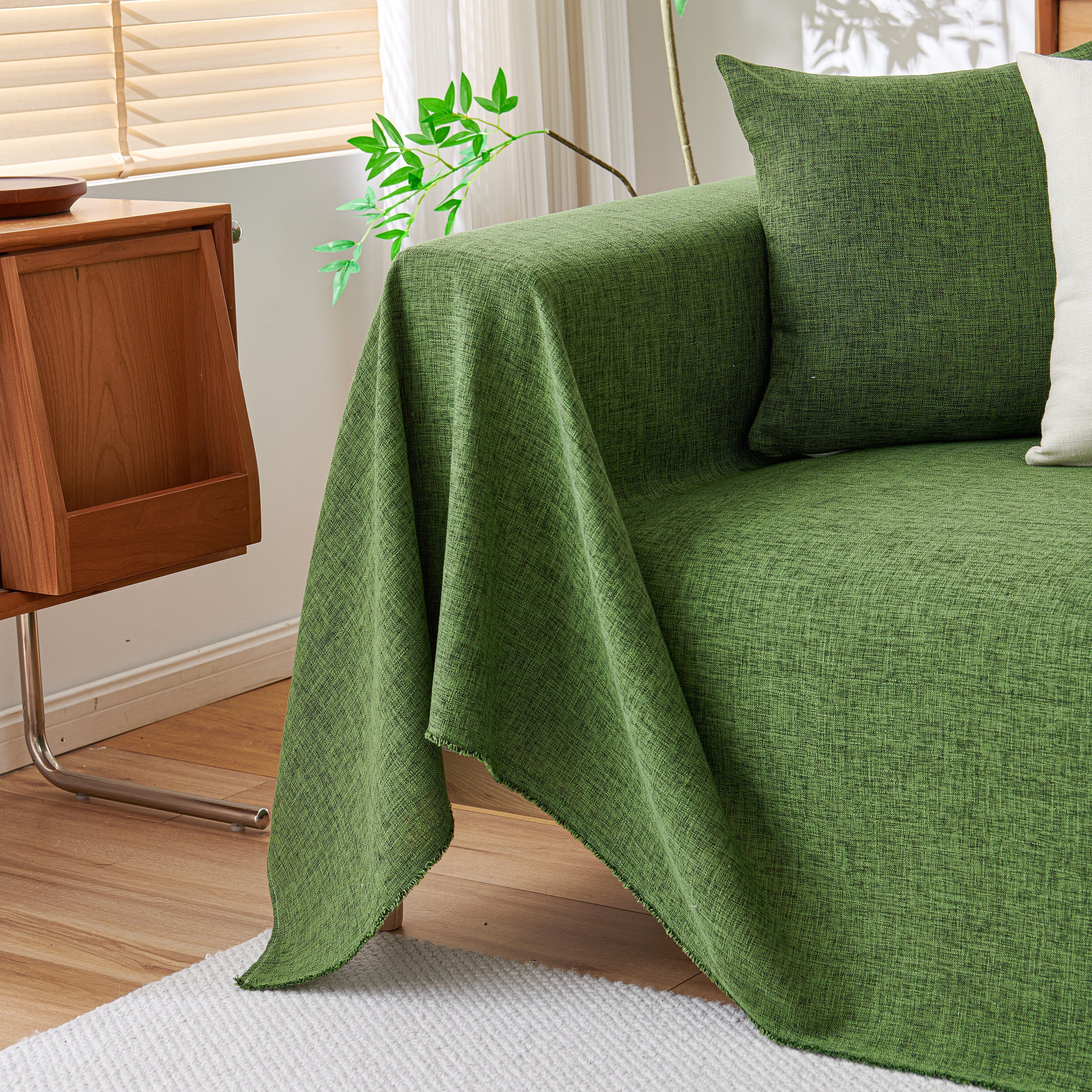 Sofa Slipcovers Cotton Sheet Blanket, Furniture Decor Pet Protector Stylish Throws for Sectional Couch - Image 24