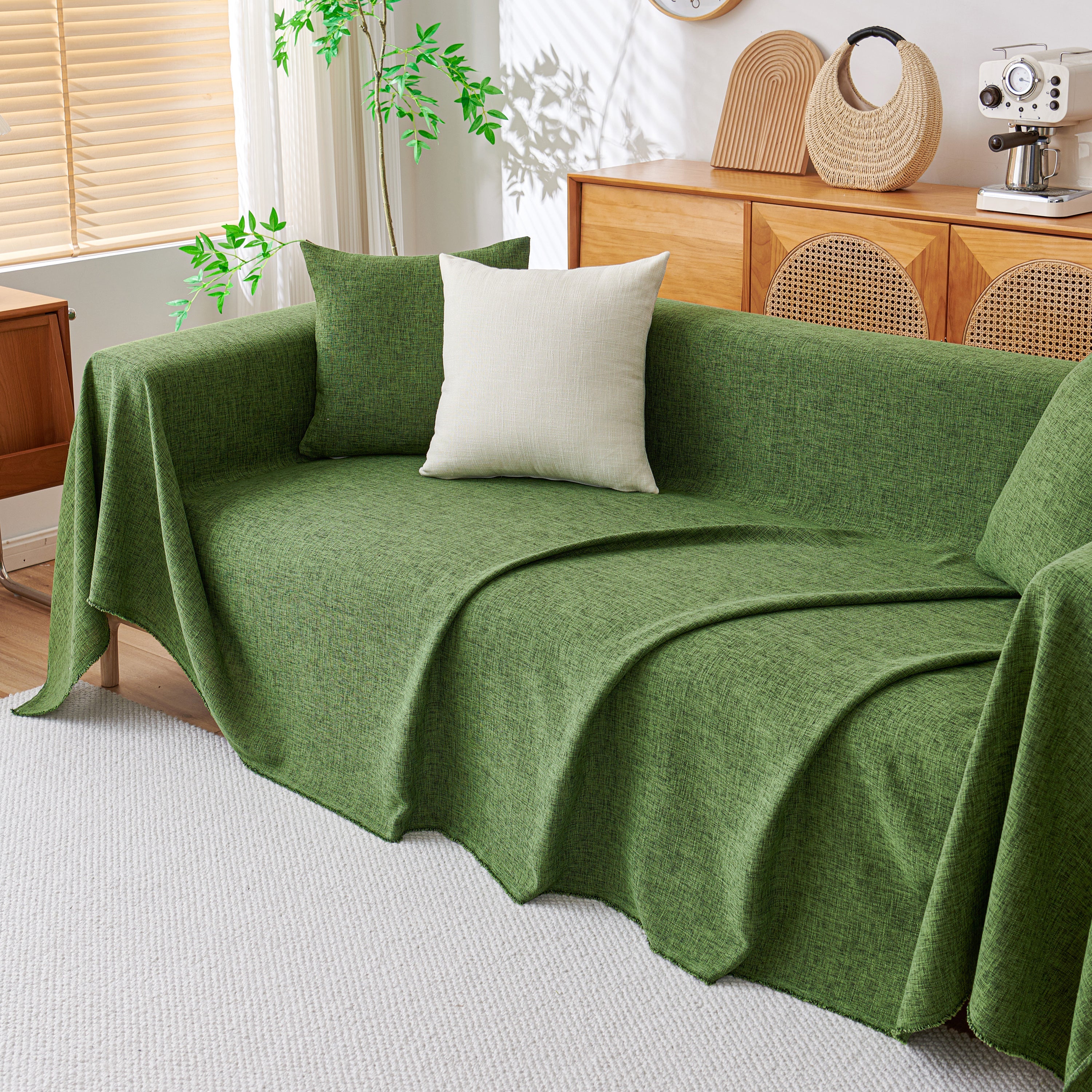 Sofa Slipcovers Cotton Sheet Blanket, Furniture Decor Pet Protector Stylish Throws for Sectional Couch - Image 25