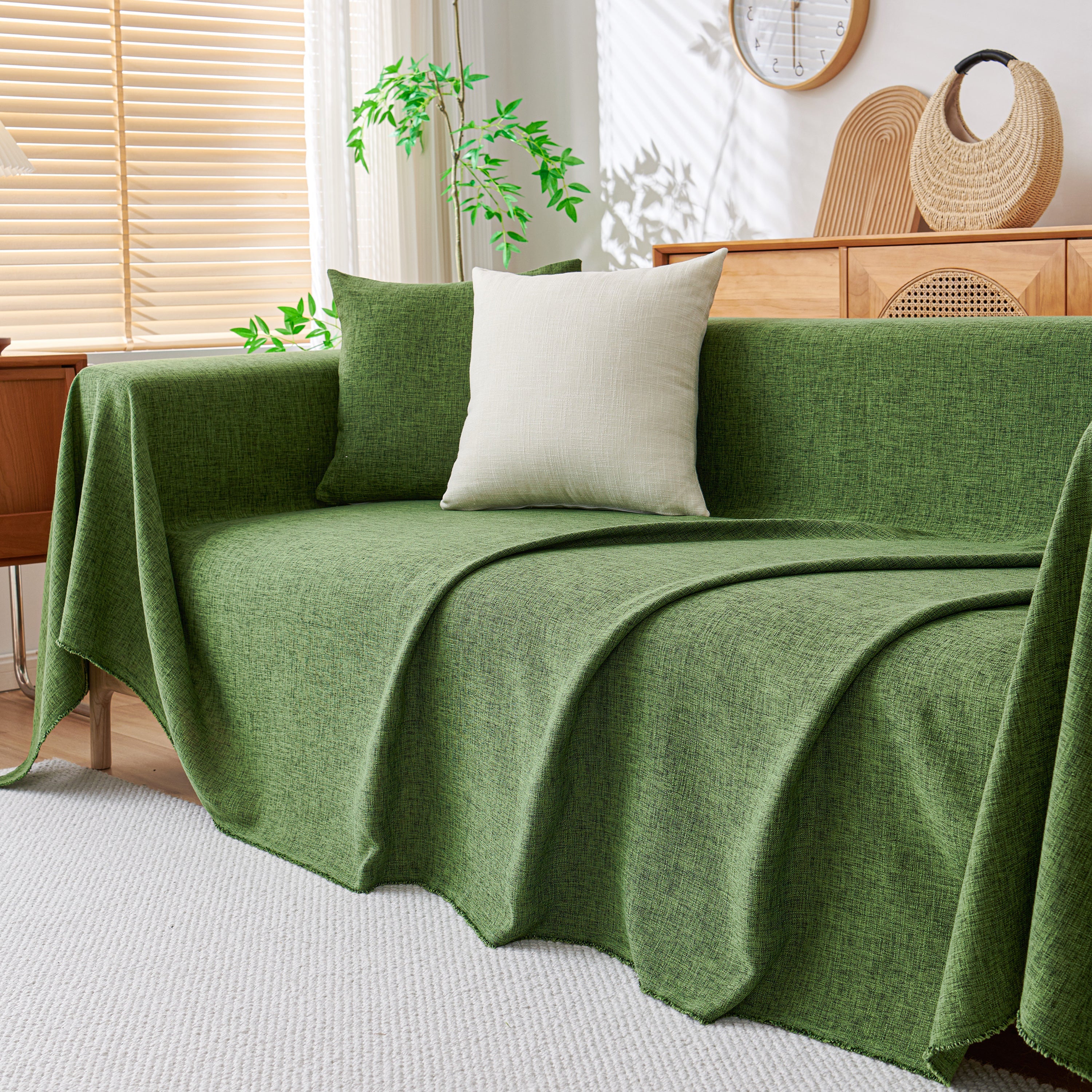 Sofa Slipcovers Cotton Sheet Blanket, Furniture Decor Pet Protector Stylish Throws for Sectional Couch - Image 26
