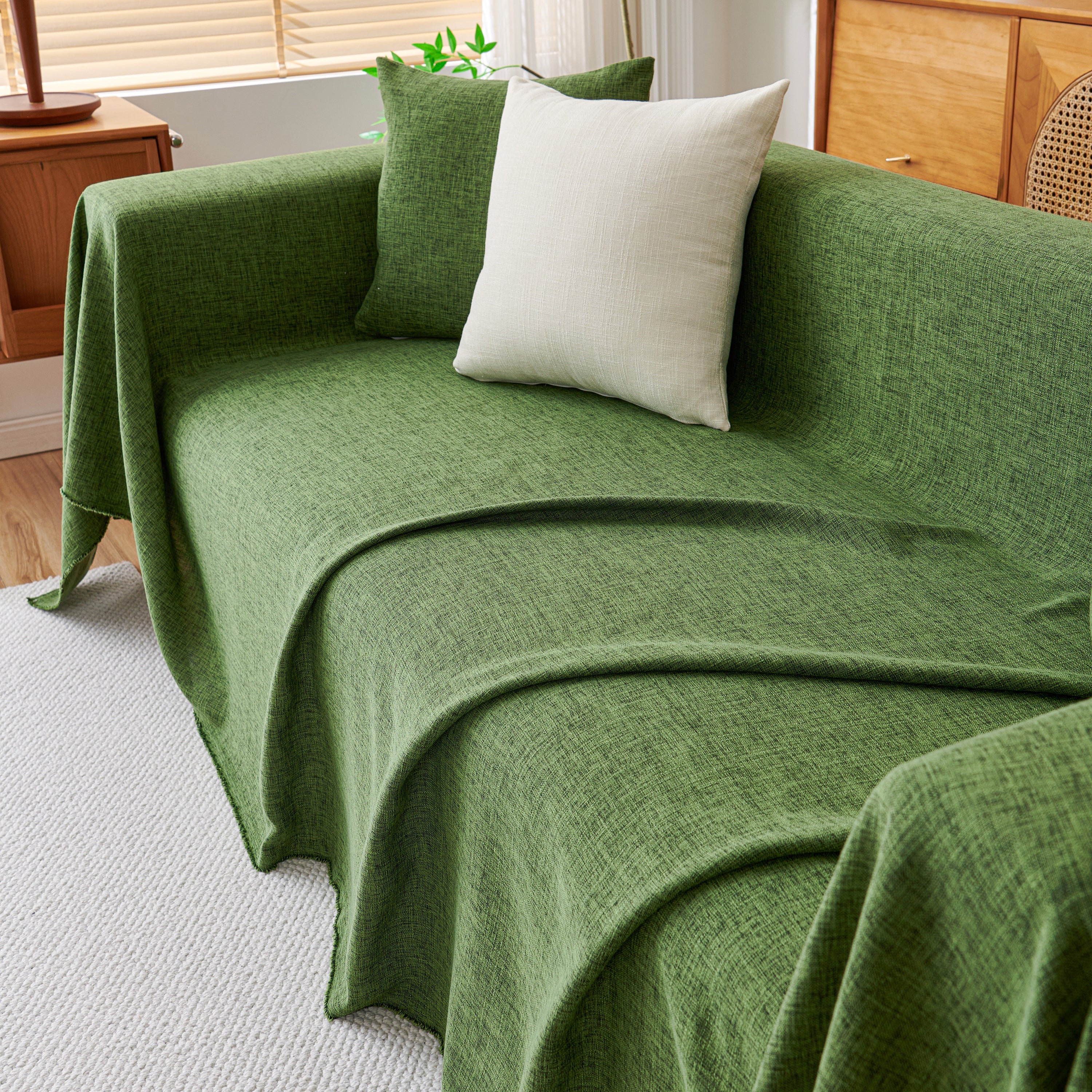 Sofa Slipcovers Cotton Sheet Blanket, Furniture Decor Pet Protector Stylish Throws for Sectional Couch - Image 27