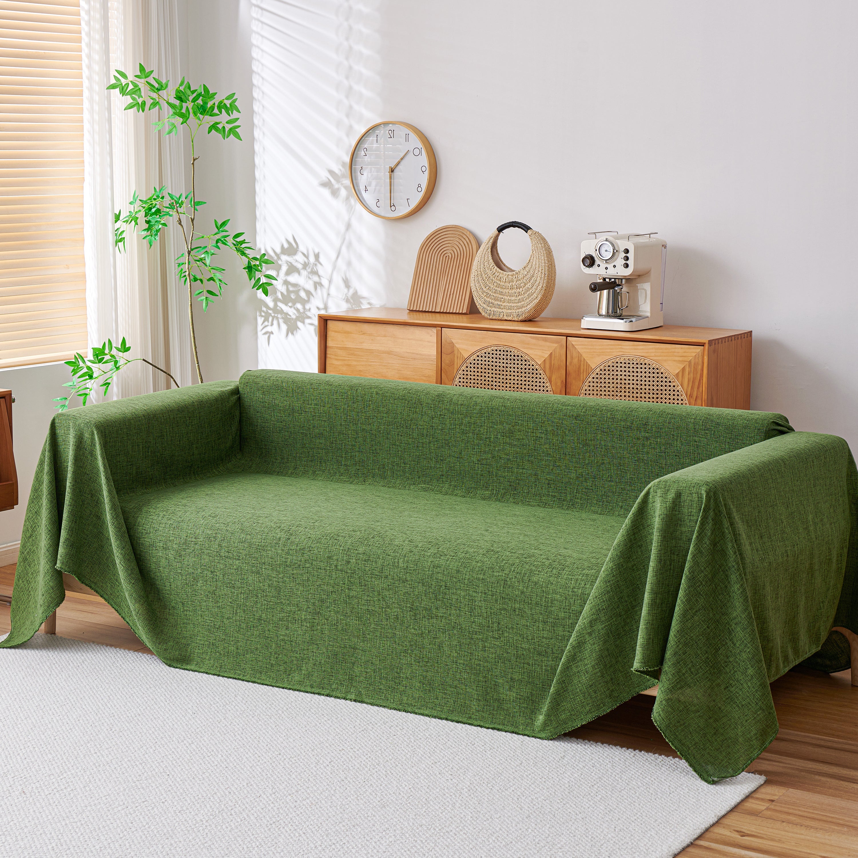Sofa Slipcovers Cotton Sheet Blanket, Furniture Decor Pet Protector Stylish Throws for Sectional Couch - Image 28