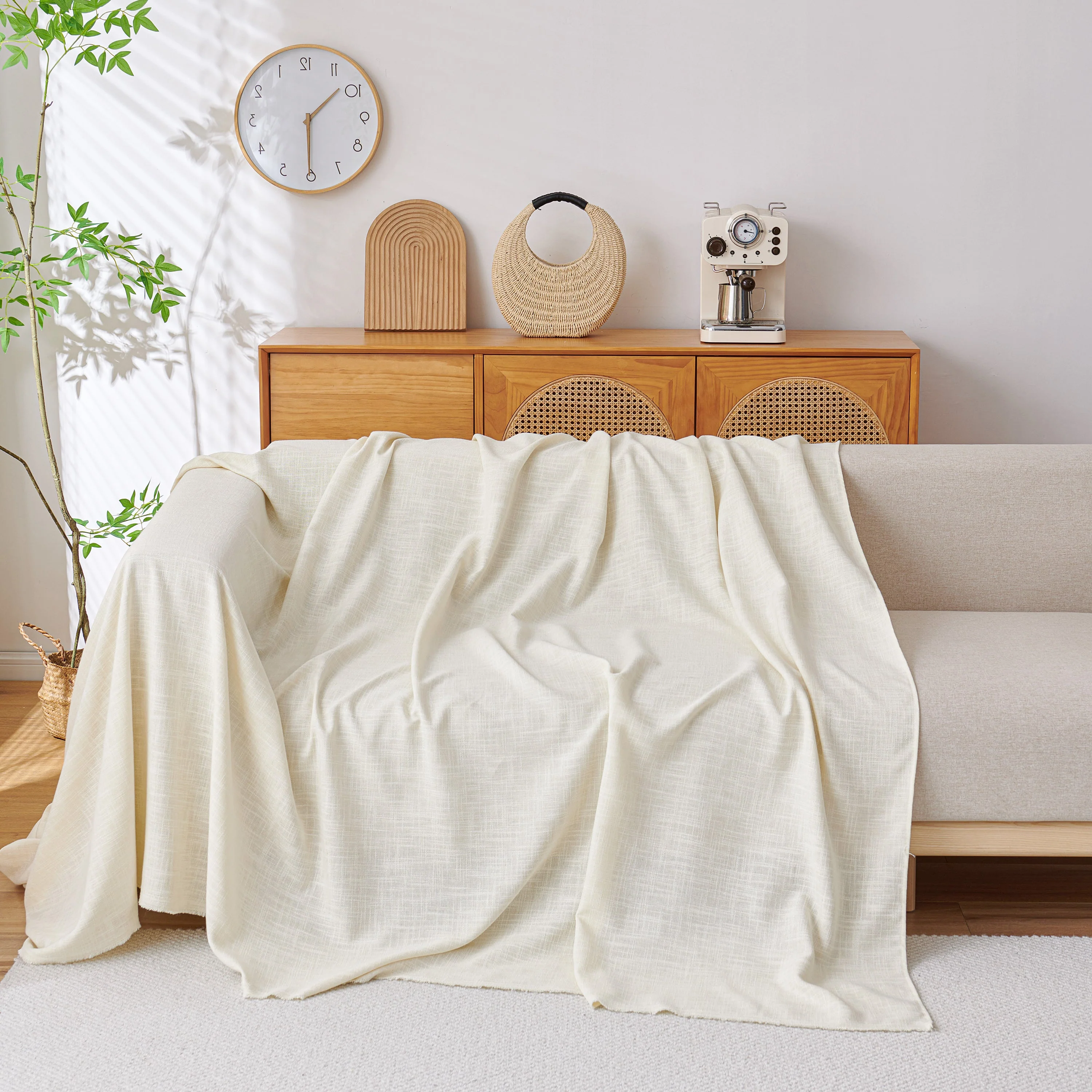 Sofa Slipcovers Cotton Sheet Blanket, Furniture Decor Pet Protector Stylish Throws for Sectional Couch - Image 36