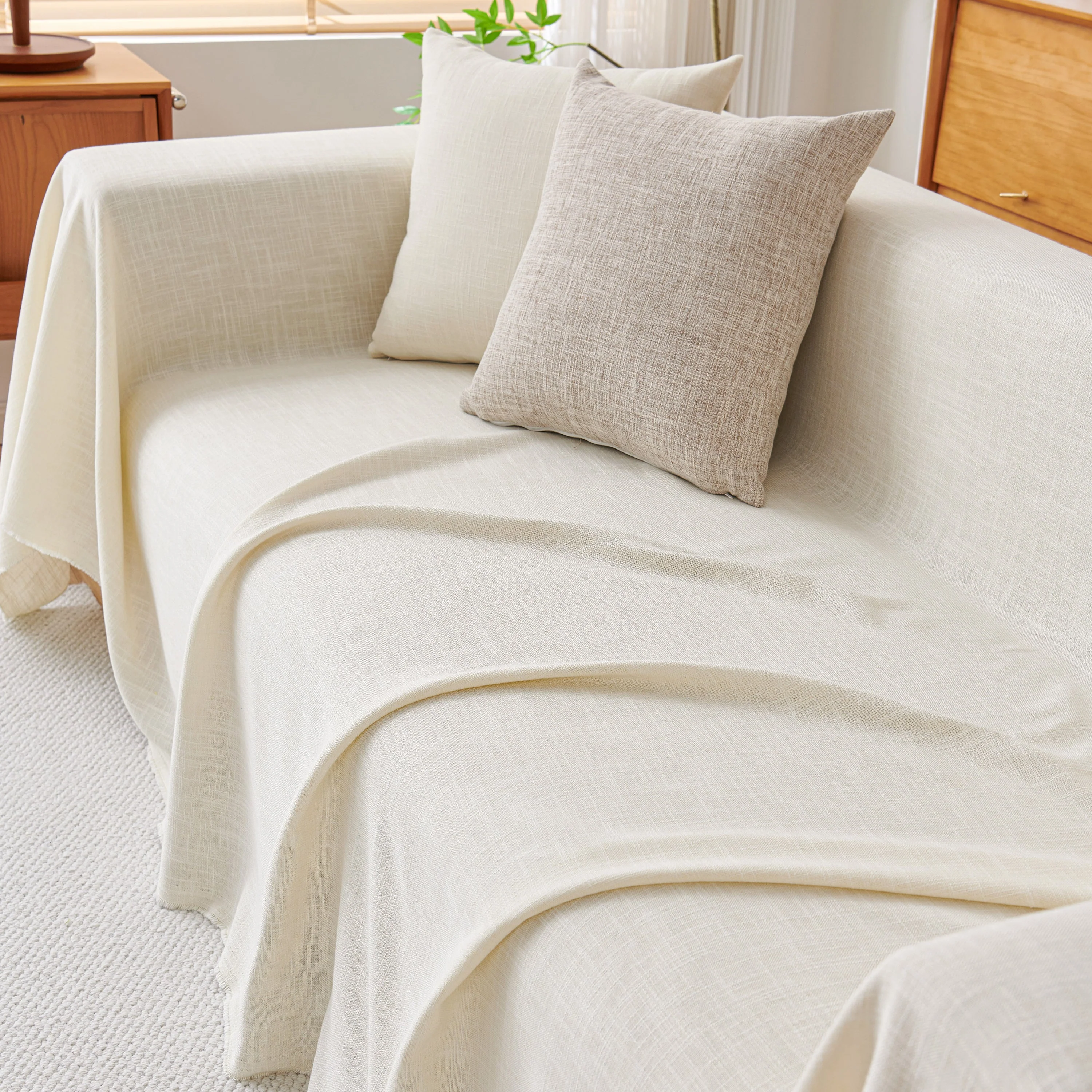 Sofa Slipcovers Cotton Sheet Blanket, Furniture Decor Pet Protector Stylish Throws for Sectional Couch - Image 41
