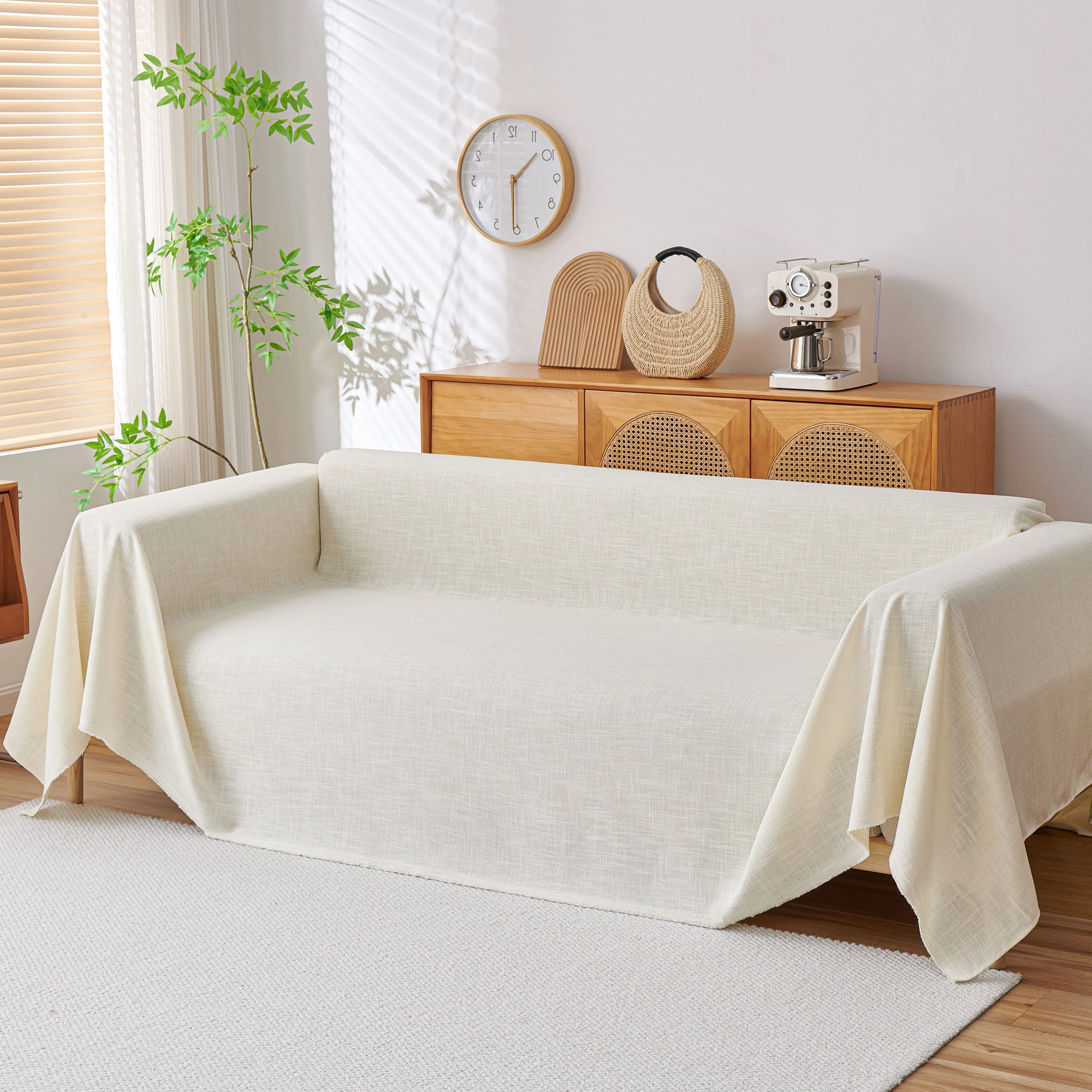 Sofa Slipcovers Cotton Sheet Blanket, Furniture Decor Pet Protector Stylish Throws for Sectional Couch - Image 42
