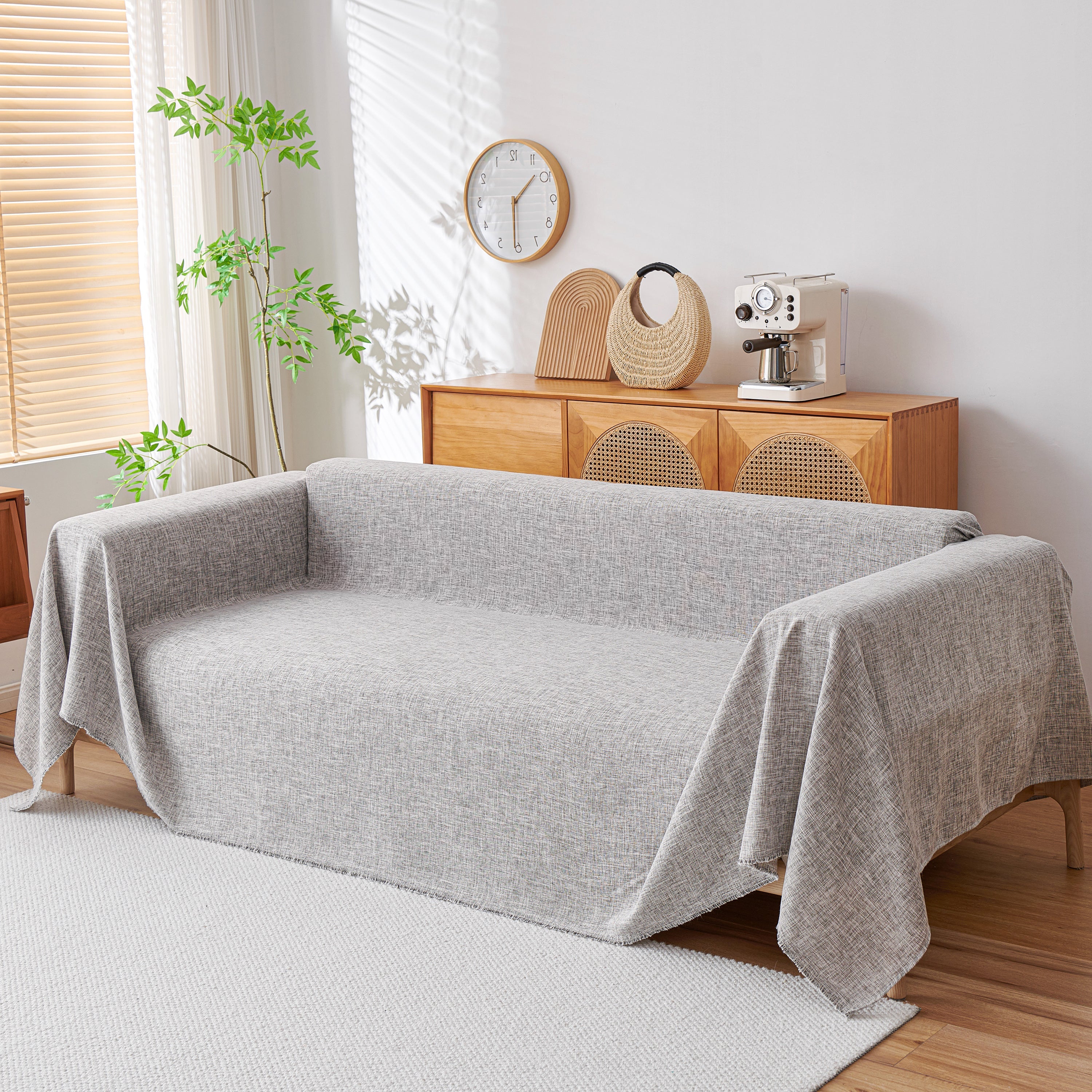 Sofa Slipcovers Cotton Sheet Blanket, Furniture Decor Pet Protector Stylish Throws for Sectional Couch - Image 53