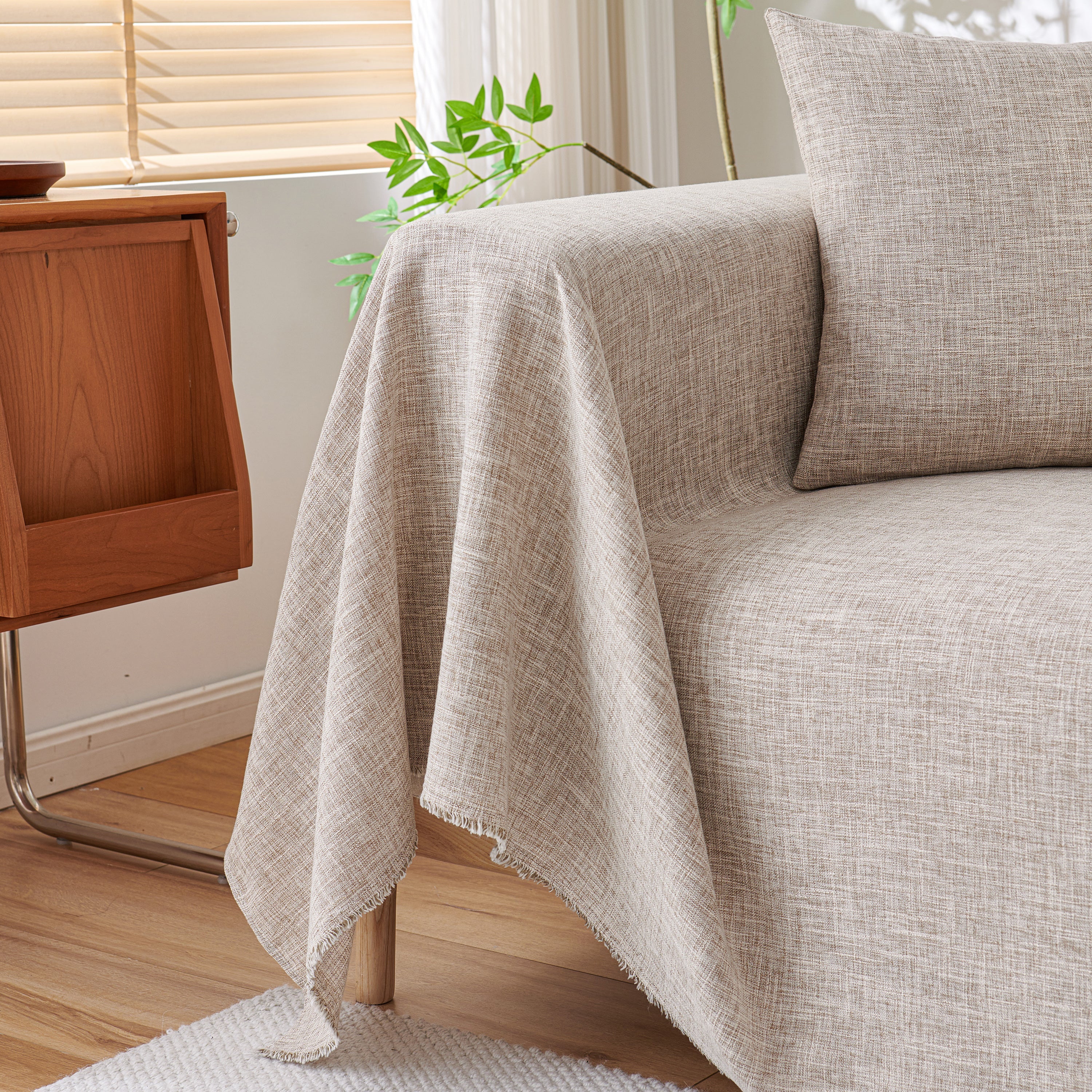 Sofa Slipcovers Cotton Sheet Blanket, Furniture Decor Pet Protector Stylish Throws for Sectional Couch - Image 60