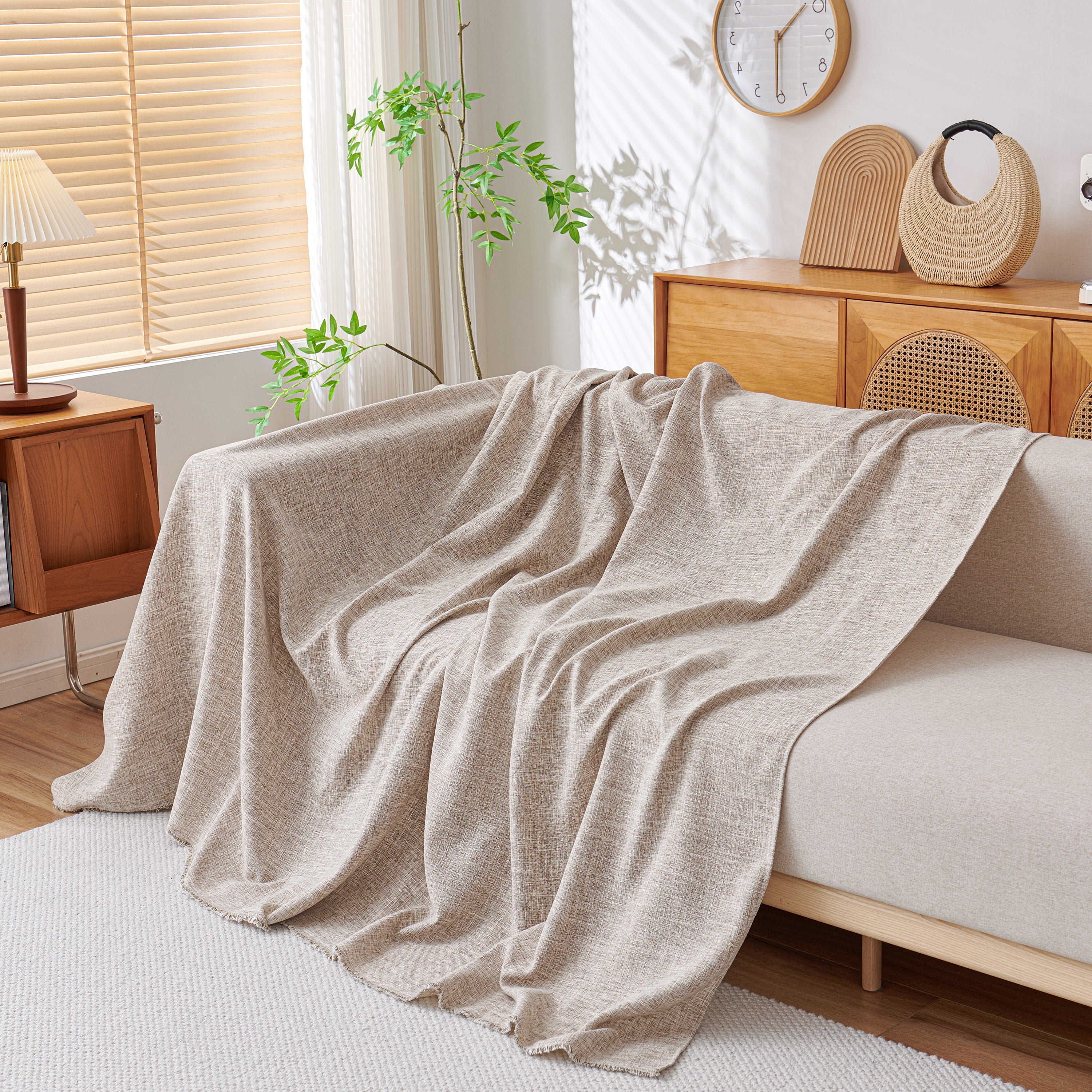 Sofa Slipcovers Cotton Sheet Blanket, Furniture Decor Pet Protector Stylish Throws for Sectional Couch - Image 64
