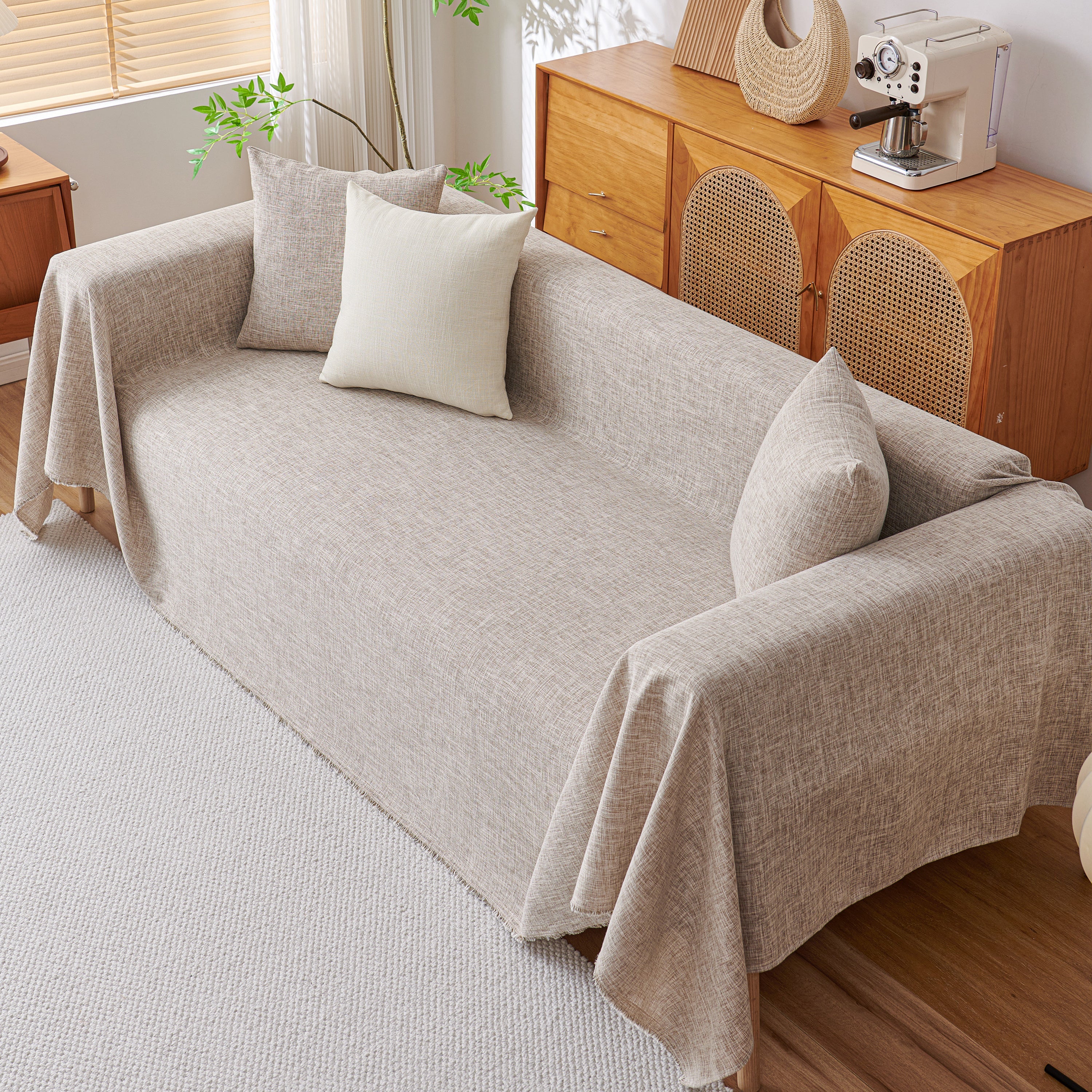 Sofa Slipcovers Cotton Sheet Blanket, Furniture Decor Pet Protector Stylish Throws for Sectional Couch - Image 66