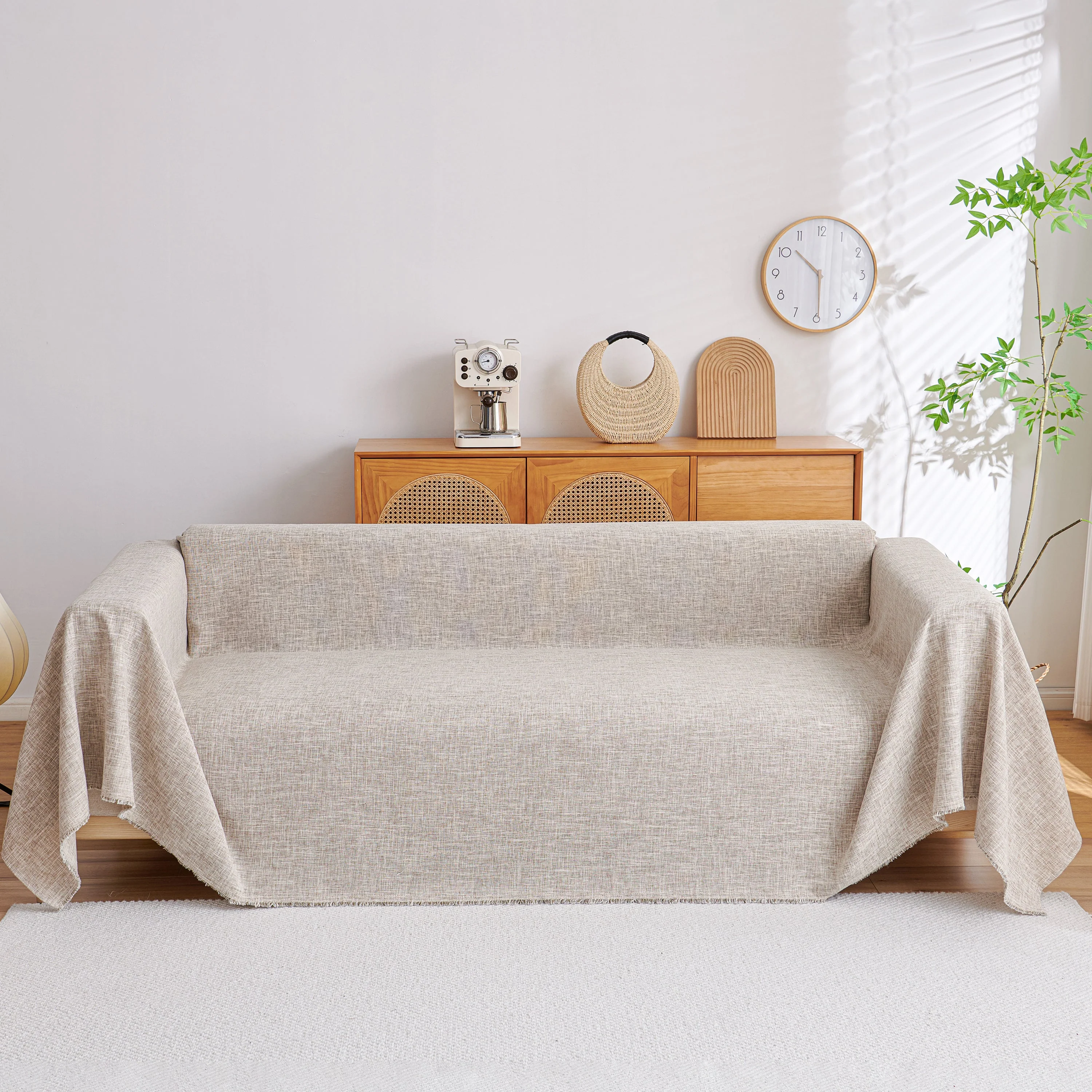 Sofa Slipcovers Cotton Sheet Blanket, Furniture Decor Pet Protector Stylish Throws for Sectional Couch - Image 68