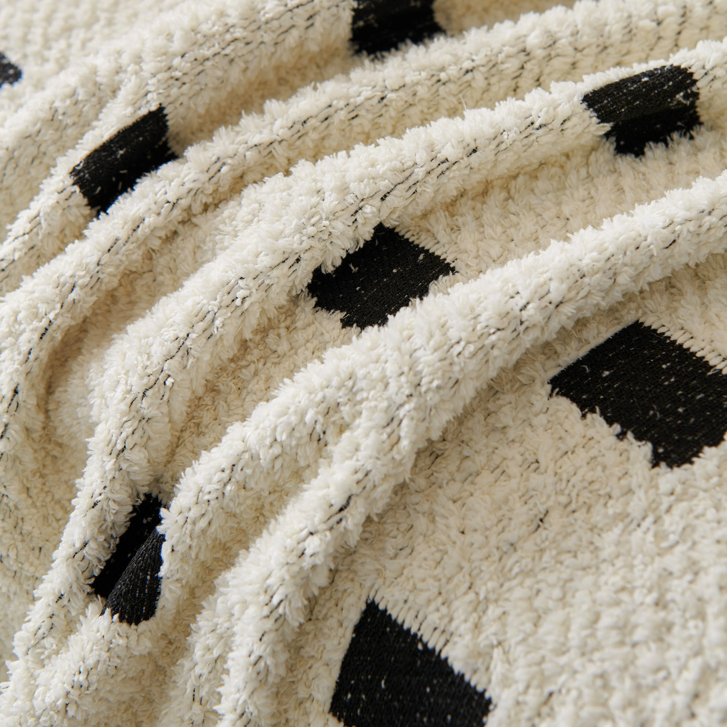 Sofa Throw Blanket with Woven Geometric Pattern & Tassels, Soft & Thick Couch Cover - Image 16