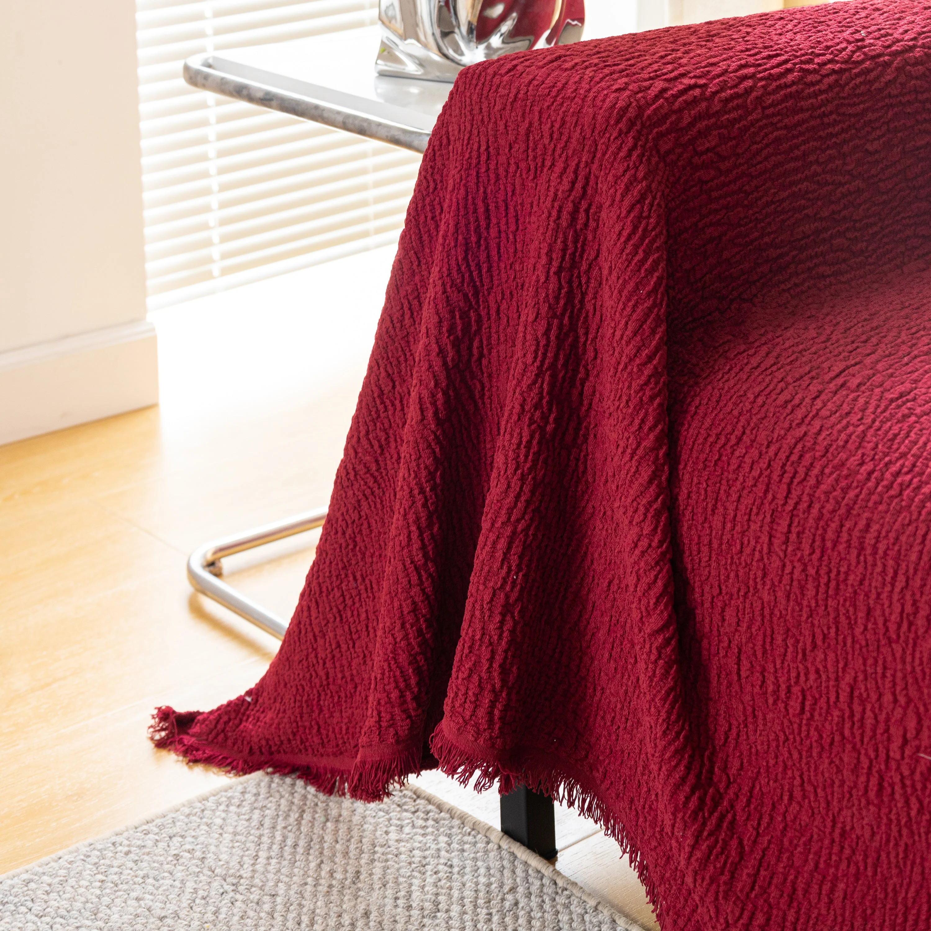 Sofa Throw Covers L-Shape Sectional Couch Cover for Dogs Cats Furniture Protector - Image 36