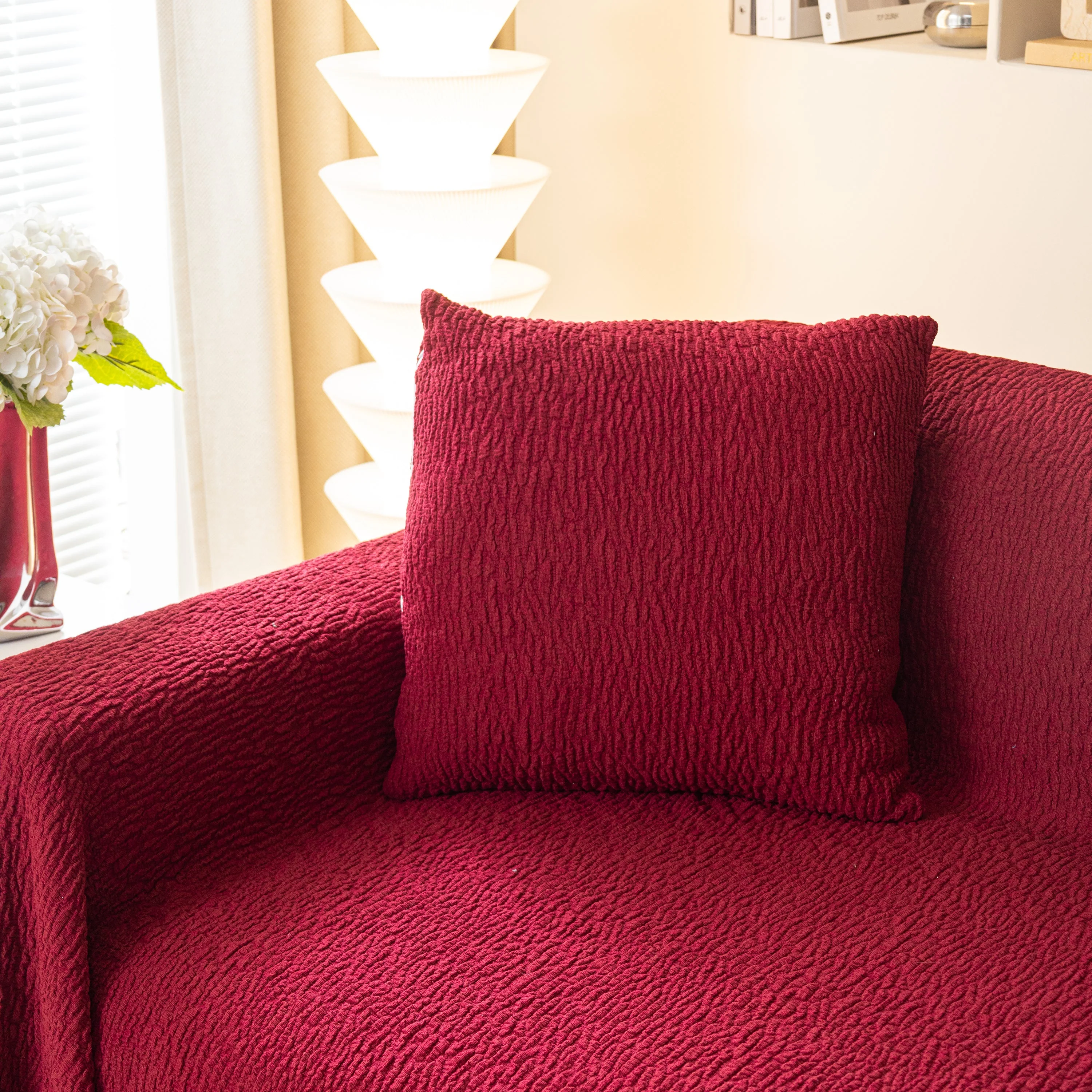 Sofa Throw Covers L-Shape Sectional Couch Cover for Dogs Cats Furniture Protector - Image 37