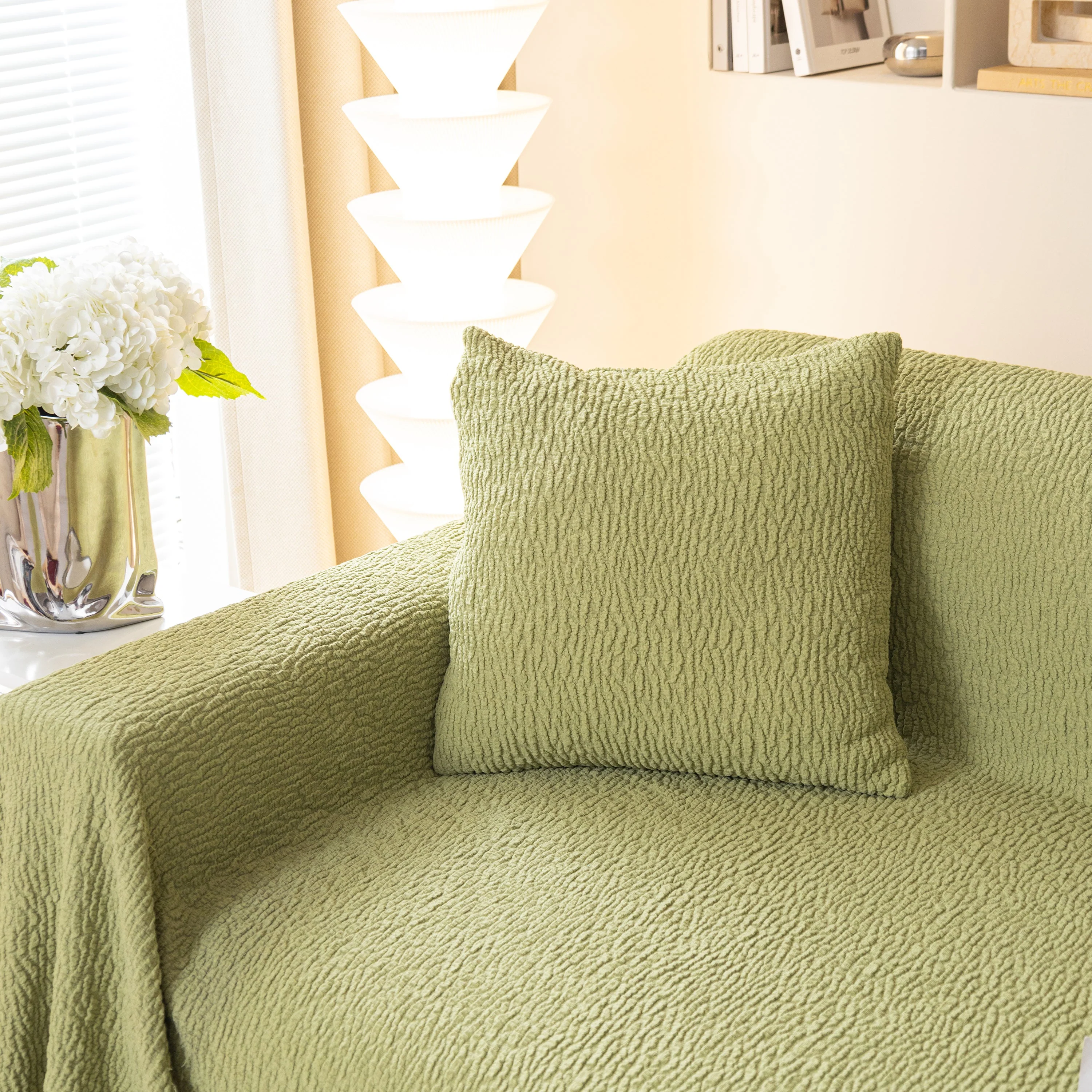 Sofa Throw Covers L-Shape Sectional Couch Cover for Dogs Cats Furniture Protector - Image 58