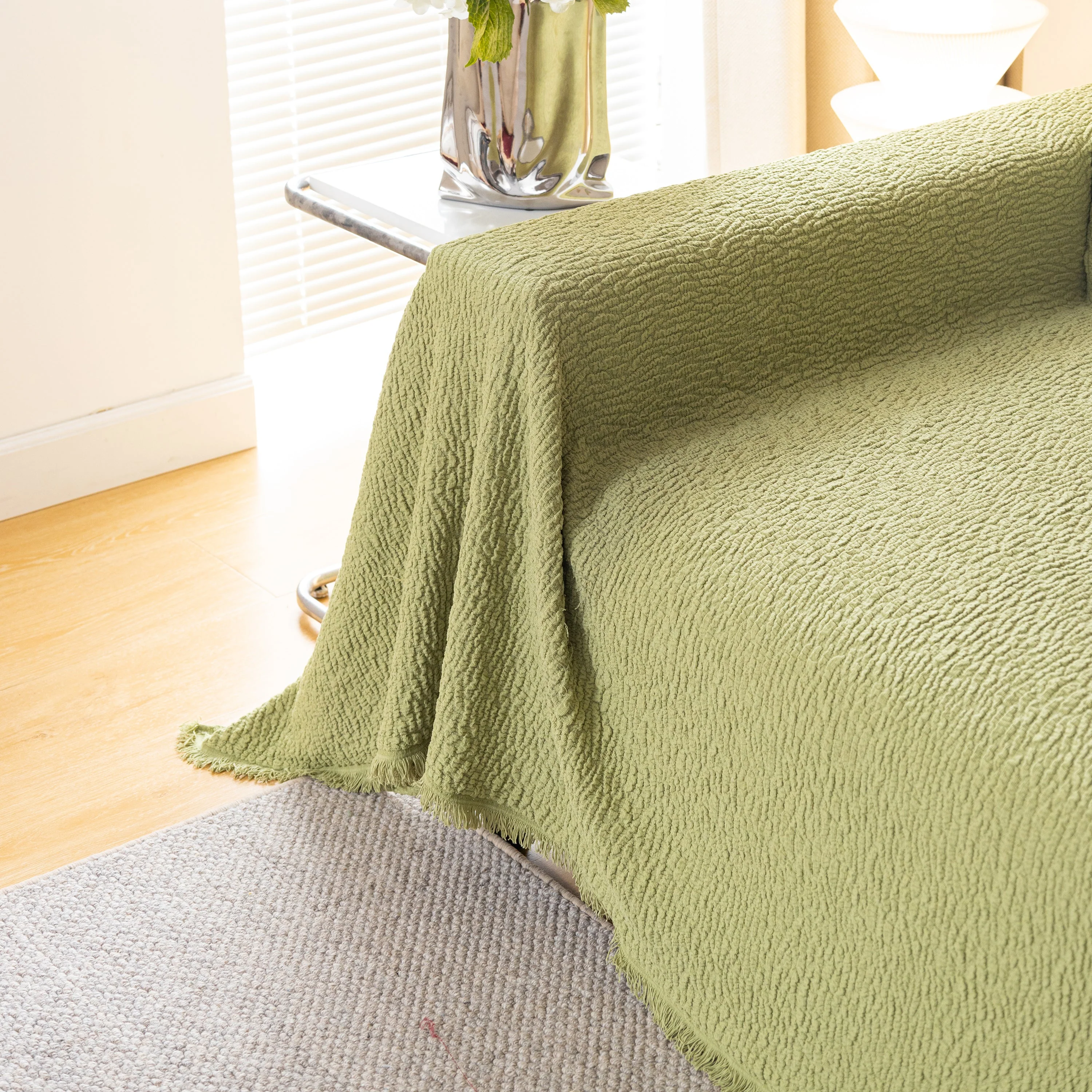 Sofa Throw Covers L-Shape Sectional Couch Cover for Dogs Cats Furniture Protector - Image 59