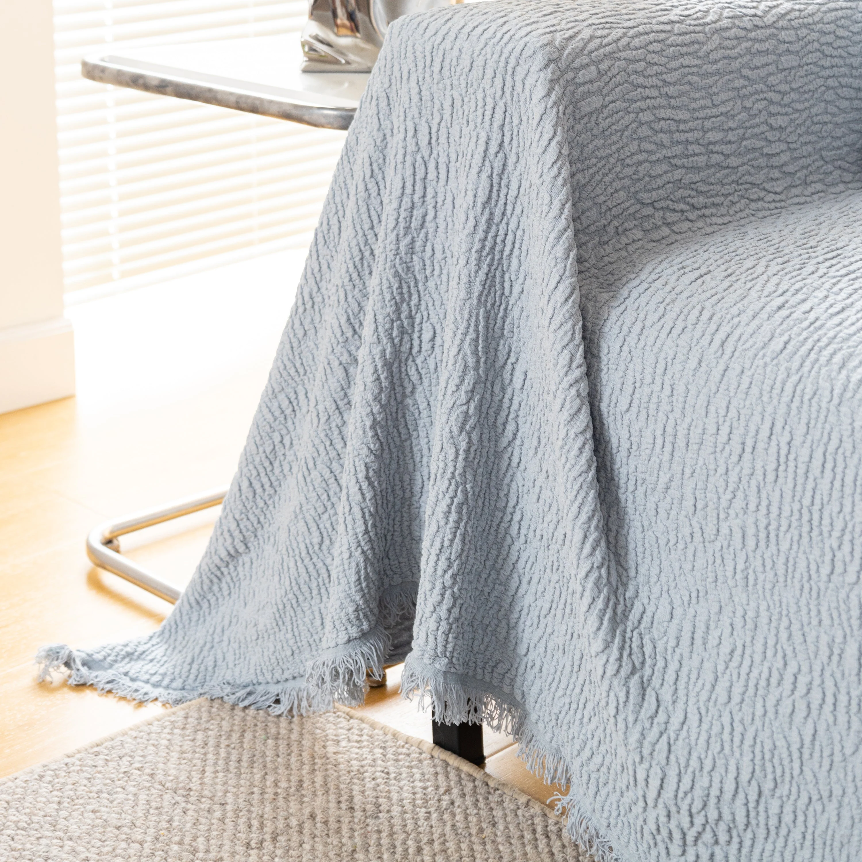 Sofa Throw Covers L-Shape Sectional Couch Cover for Dogs Cats Furniture Protector - Image 99