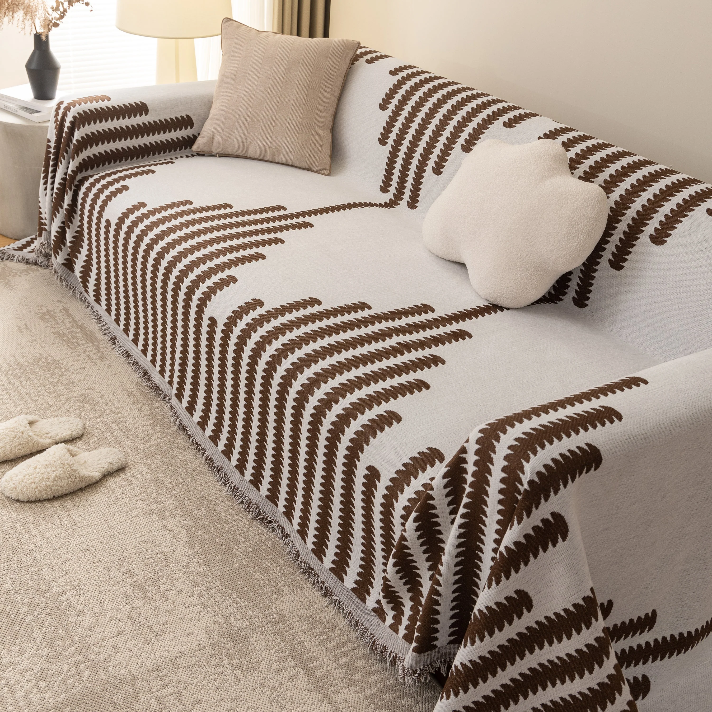 Soft Cozy Chenille Couch Cover Throws for Sofas, Couch Cover Blankets, Corner Sectional Couch Covers - Image 10
