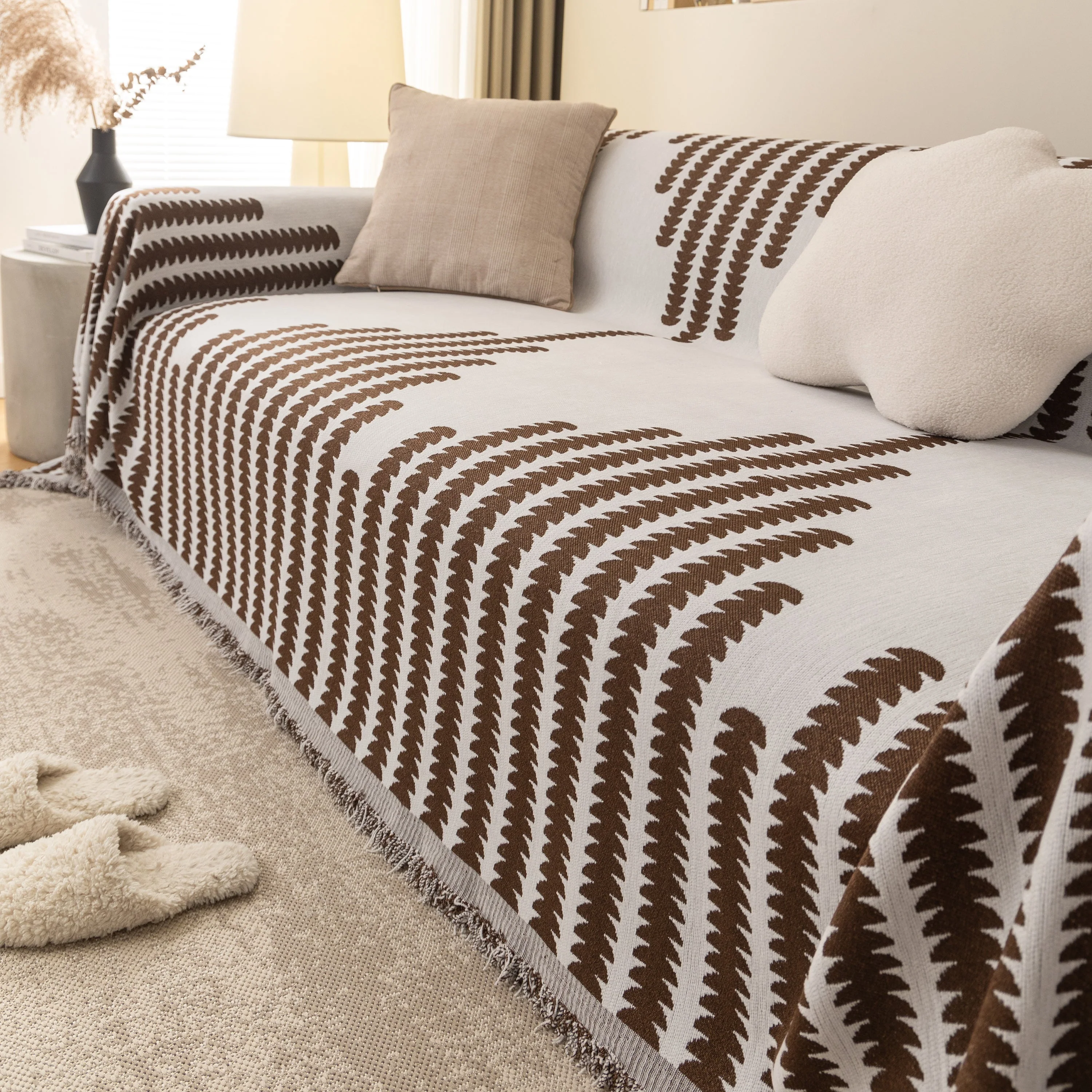 Soft Cozy Chenille Couch Cover Throws for Sofas, Couch Cover Blankets, Corner Sectional Couch Covers - Image 14