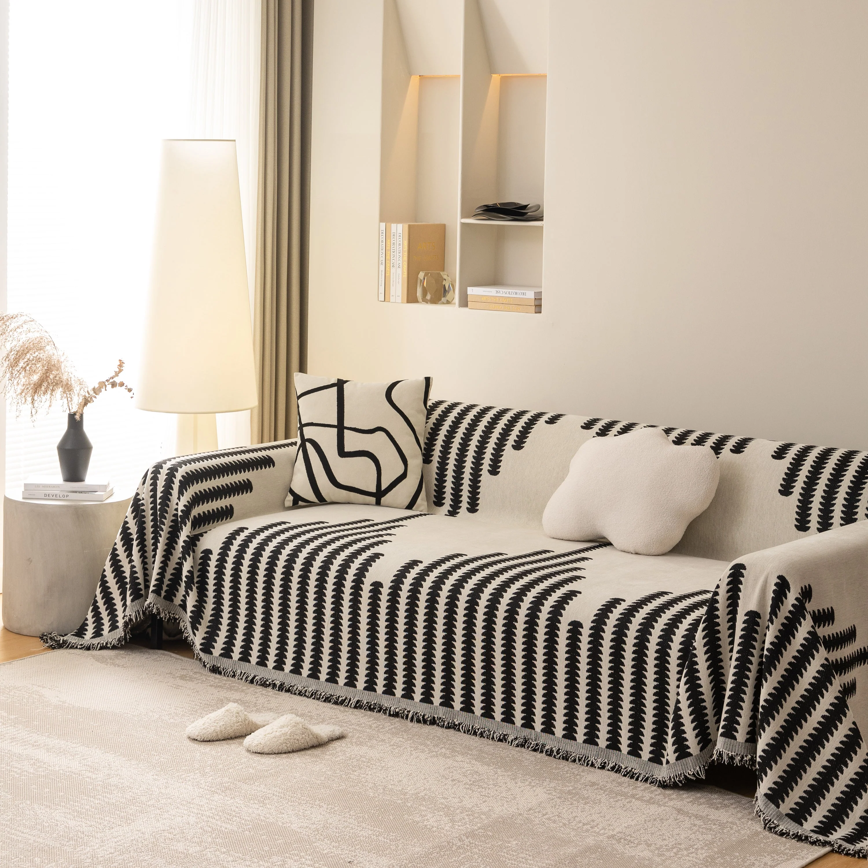 Soft Cozy Chenille Couch Cover Throws for Sofas, Couch Cover Blankets, Corner Sectional Couch Covers - Image 28